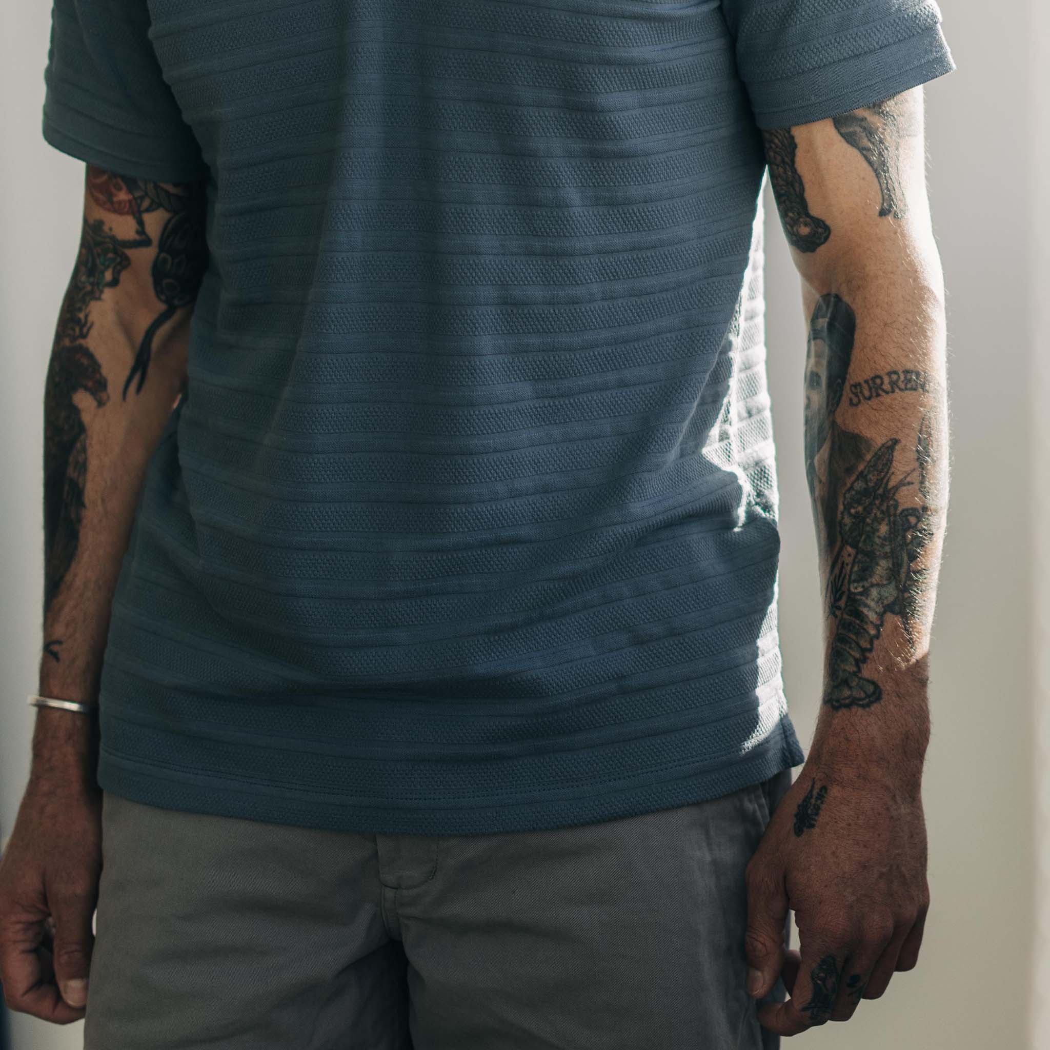 The Jacquard Polo in Storm - Image 4