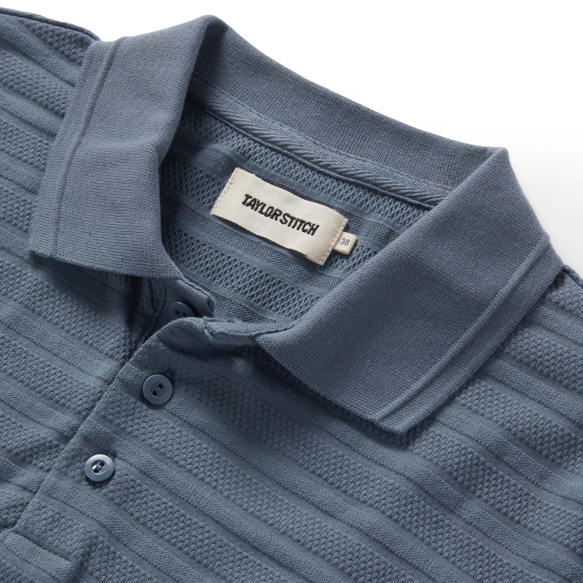 The Jacquard Polo in Storm - Image 5