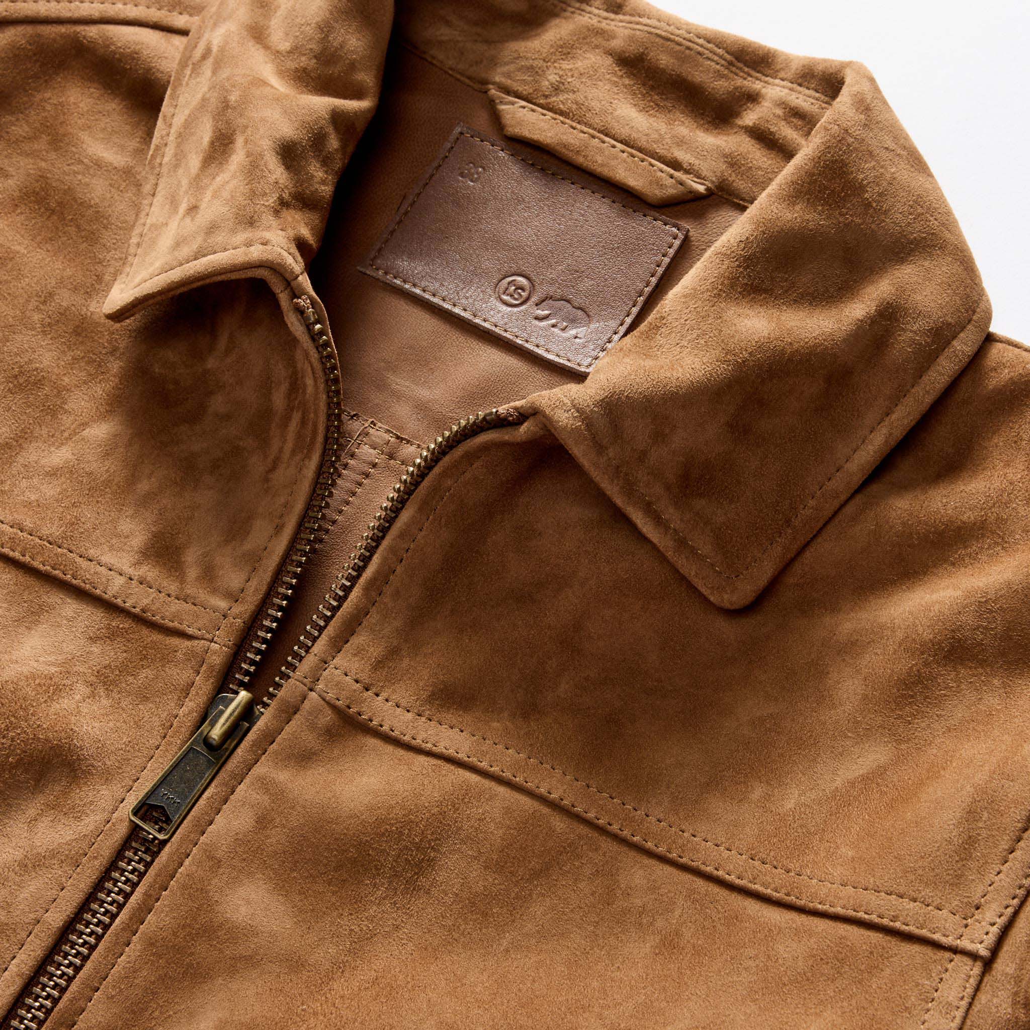 The James Jacket in Vintage Tan Suede - Image 7