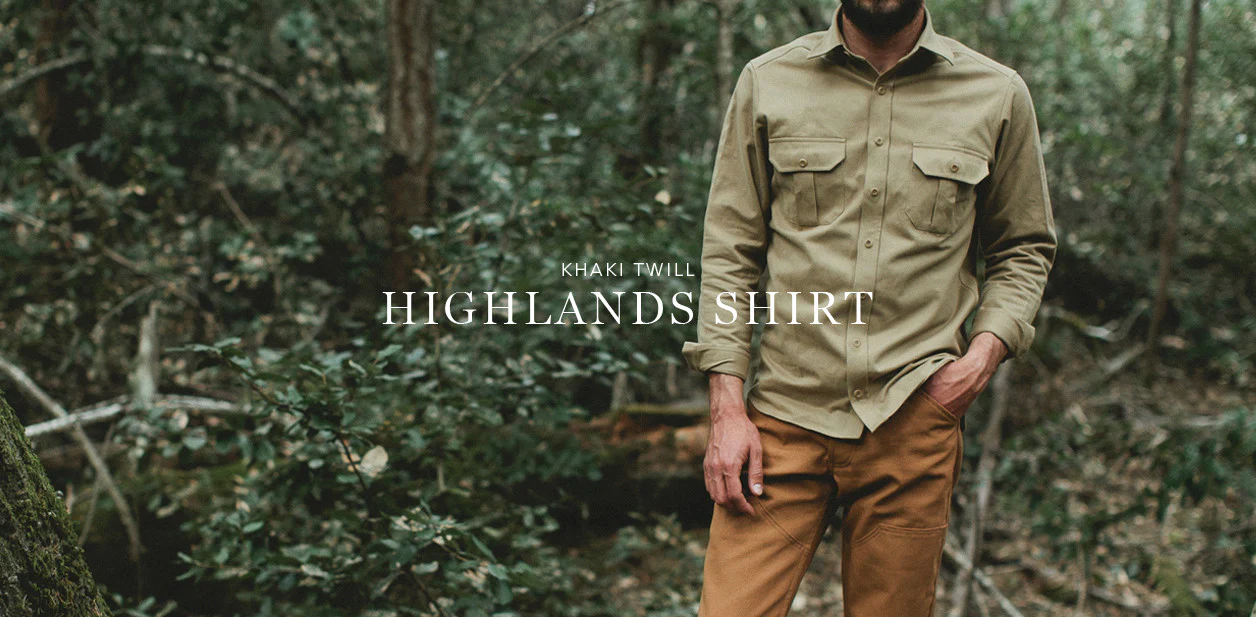 Khaki Twill Highlands Shirt - Image 11