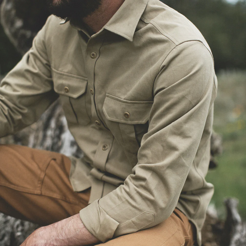 Khaki Twill Highlands Shirt - Image 3