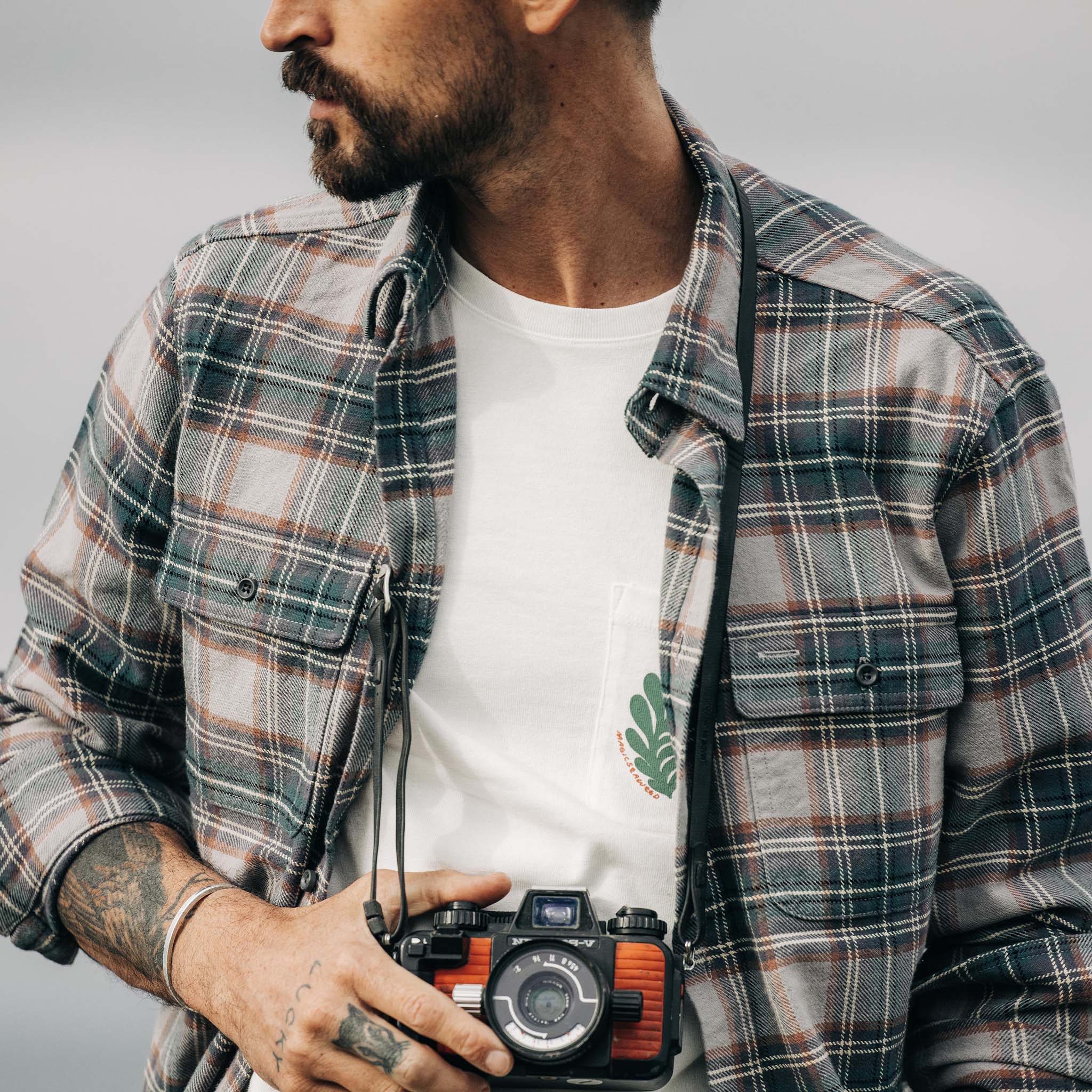 The Ledge Shirt in Coastline Plaid - Image 3
