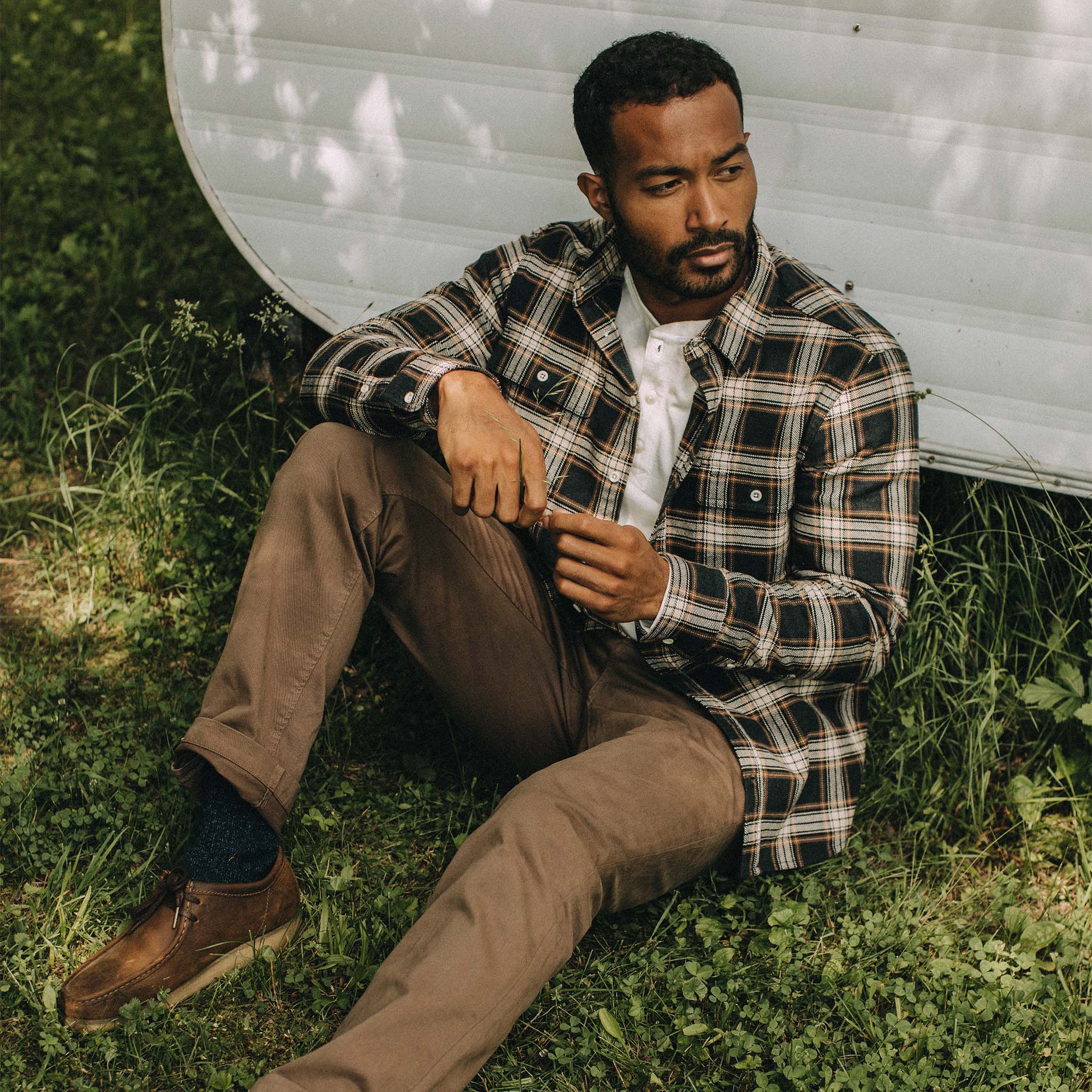The Ledge Shirt in Admiral Plaid - Image 5