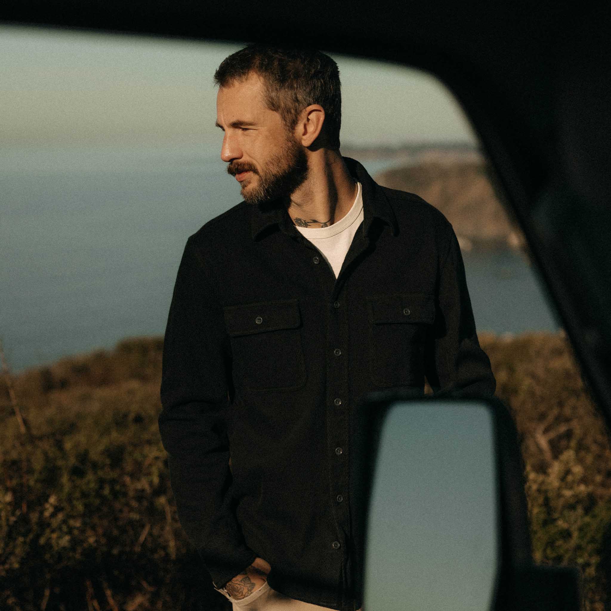 The Ledge Shirt in Coal Twill - Image 2