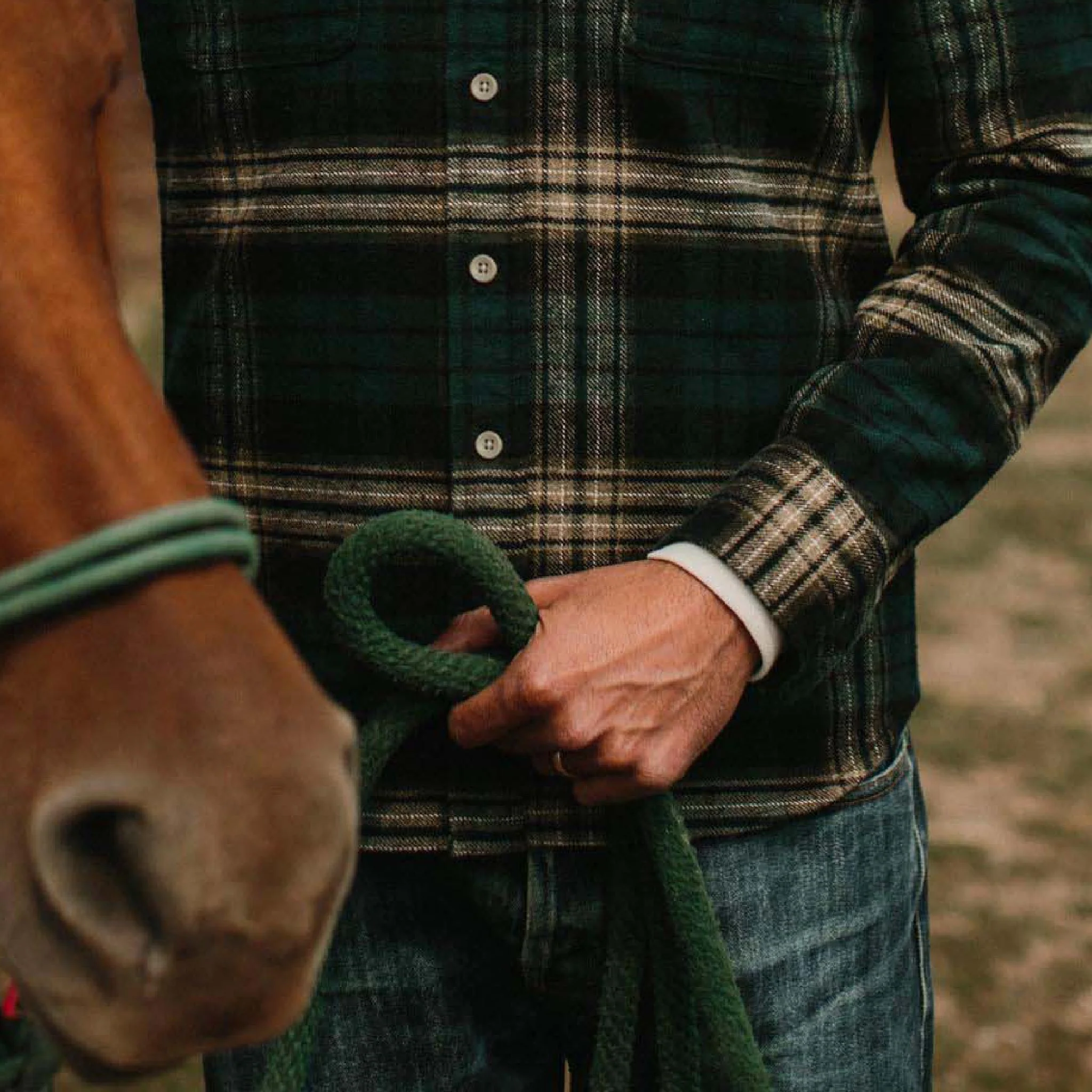 The Ledge Shirt in Deep Sea Plaid - Image 4