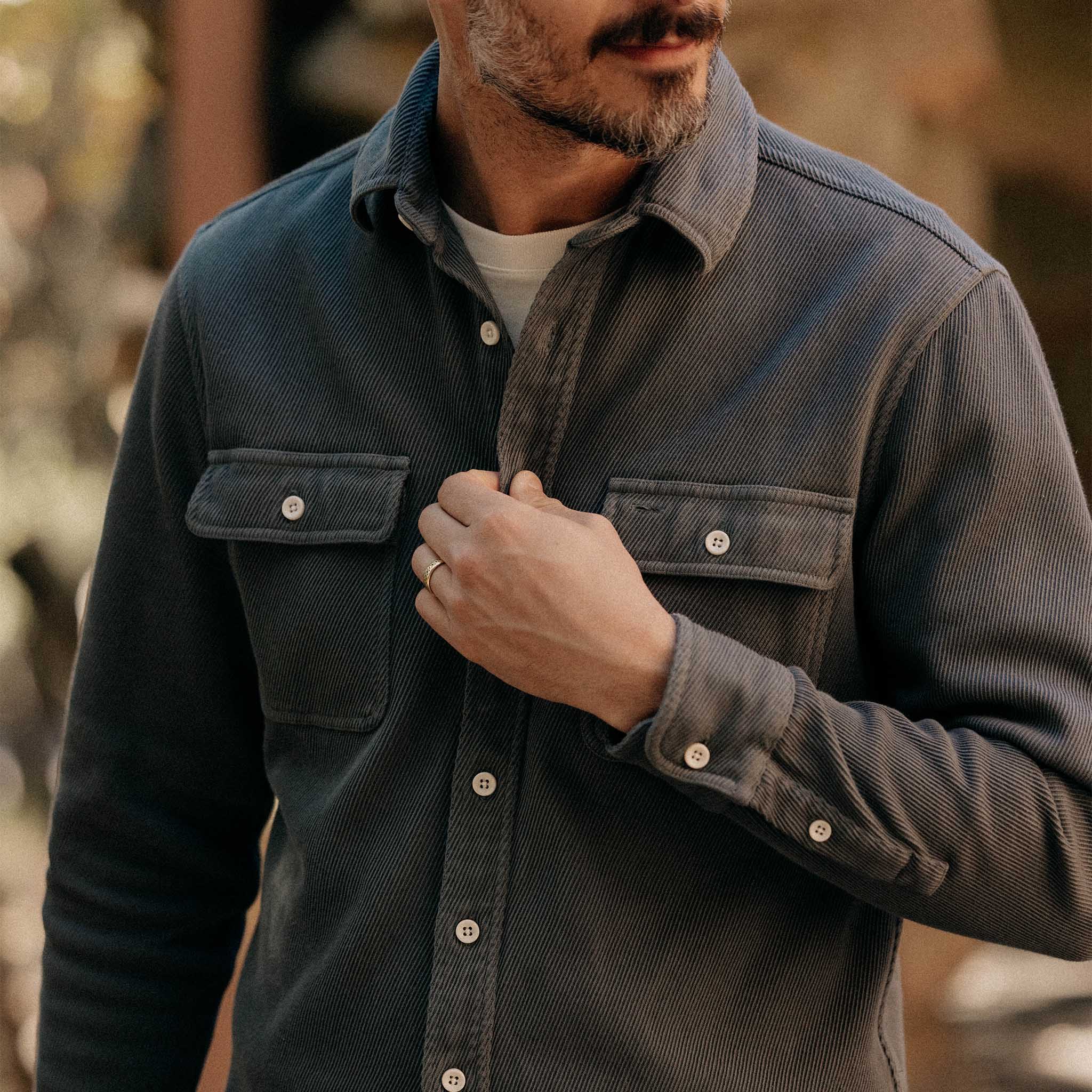 The Ledge Shirt in Deep Sea Twill - Image 5