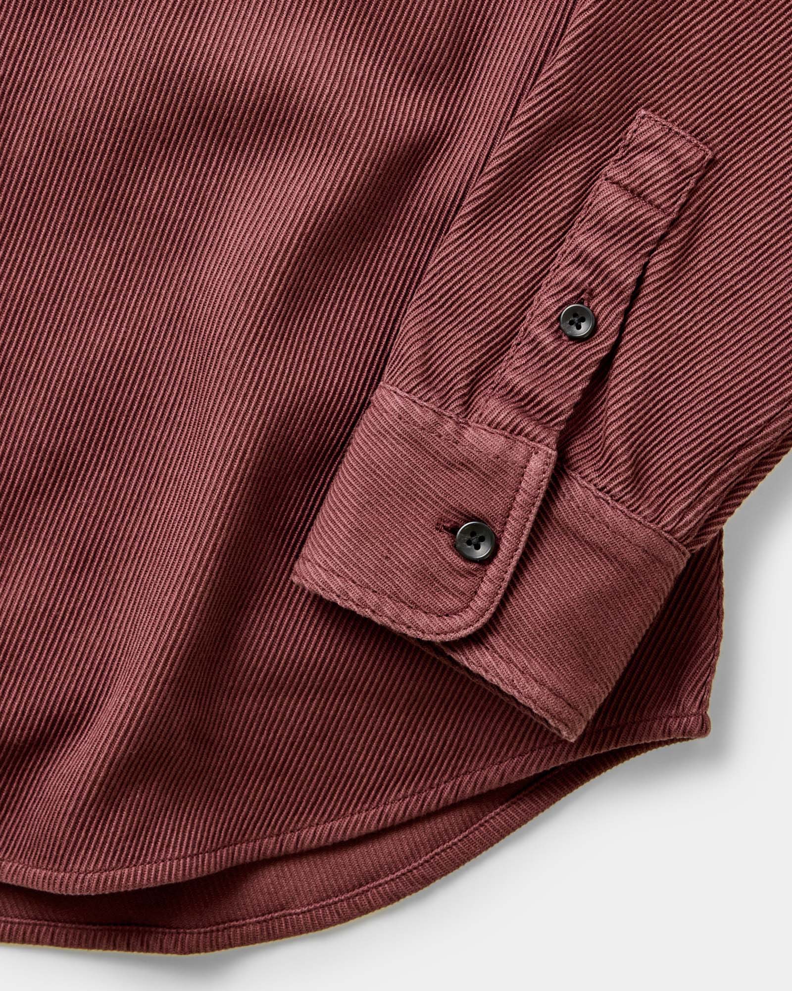 The Ledge Shirt in Dried Cherry Twill - Image 8