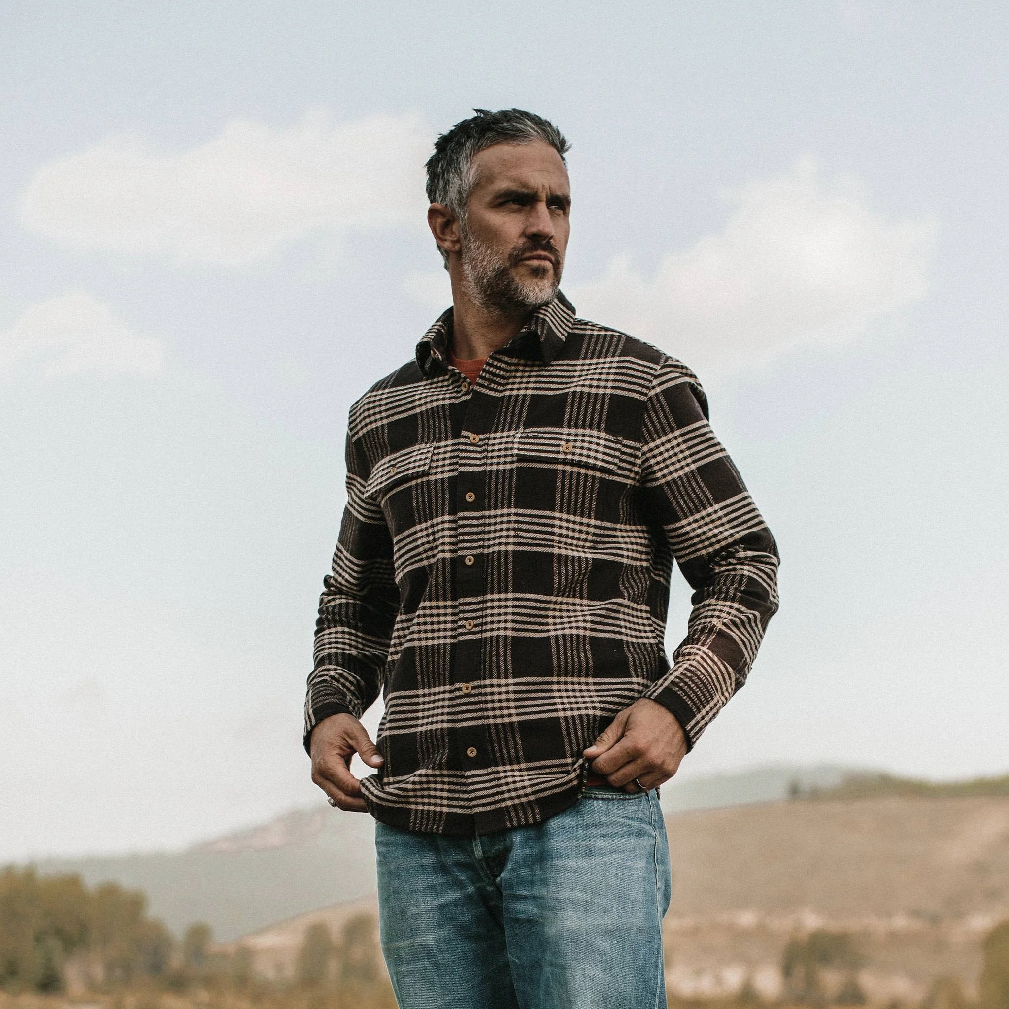 The Ledge Shirt in Espresso Plaid - Image 2