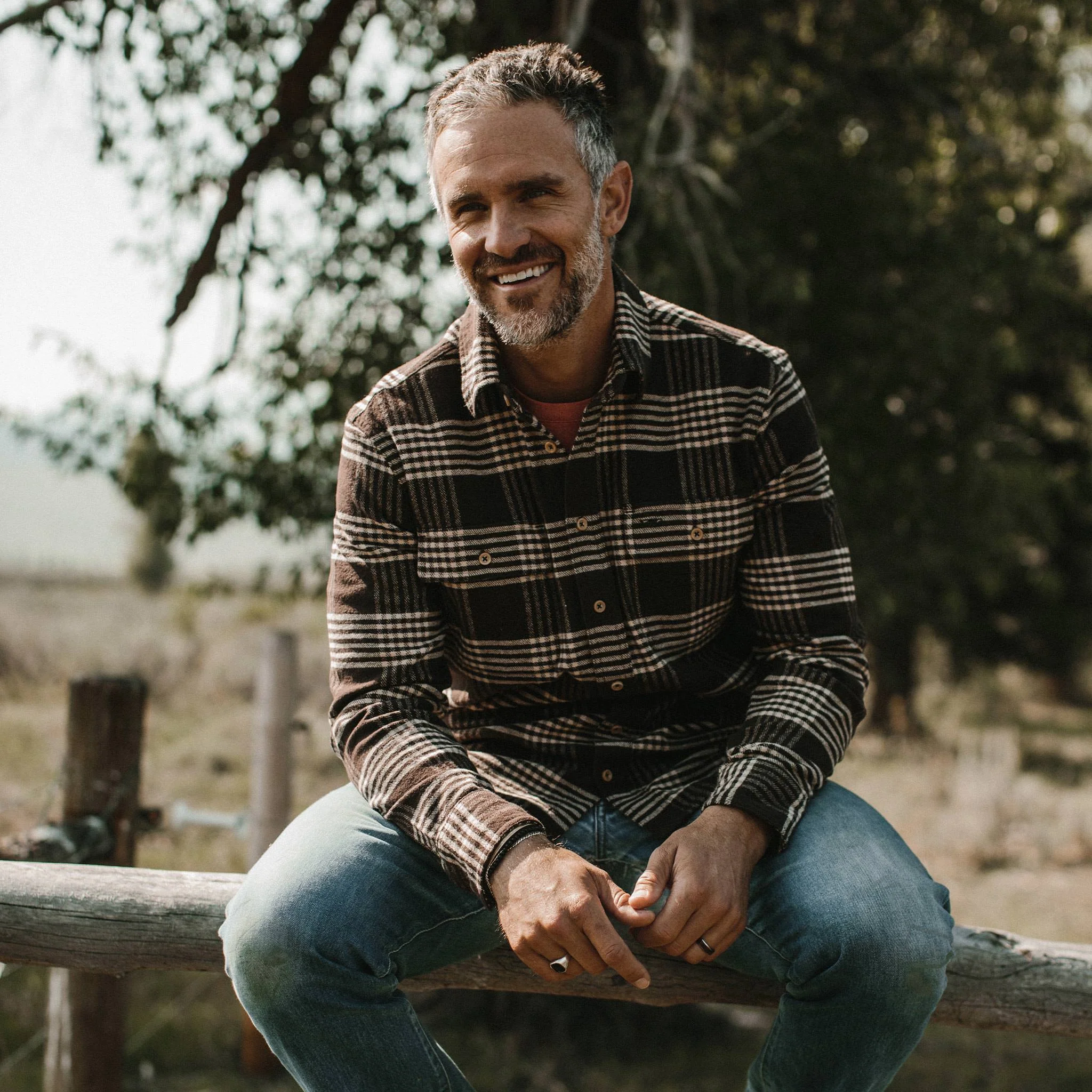 The Ledge Shirt in Espresso Plaid - Image 5