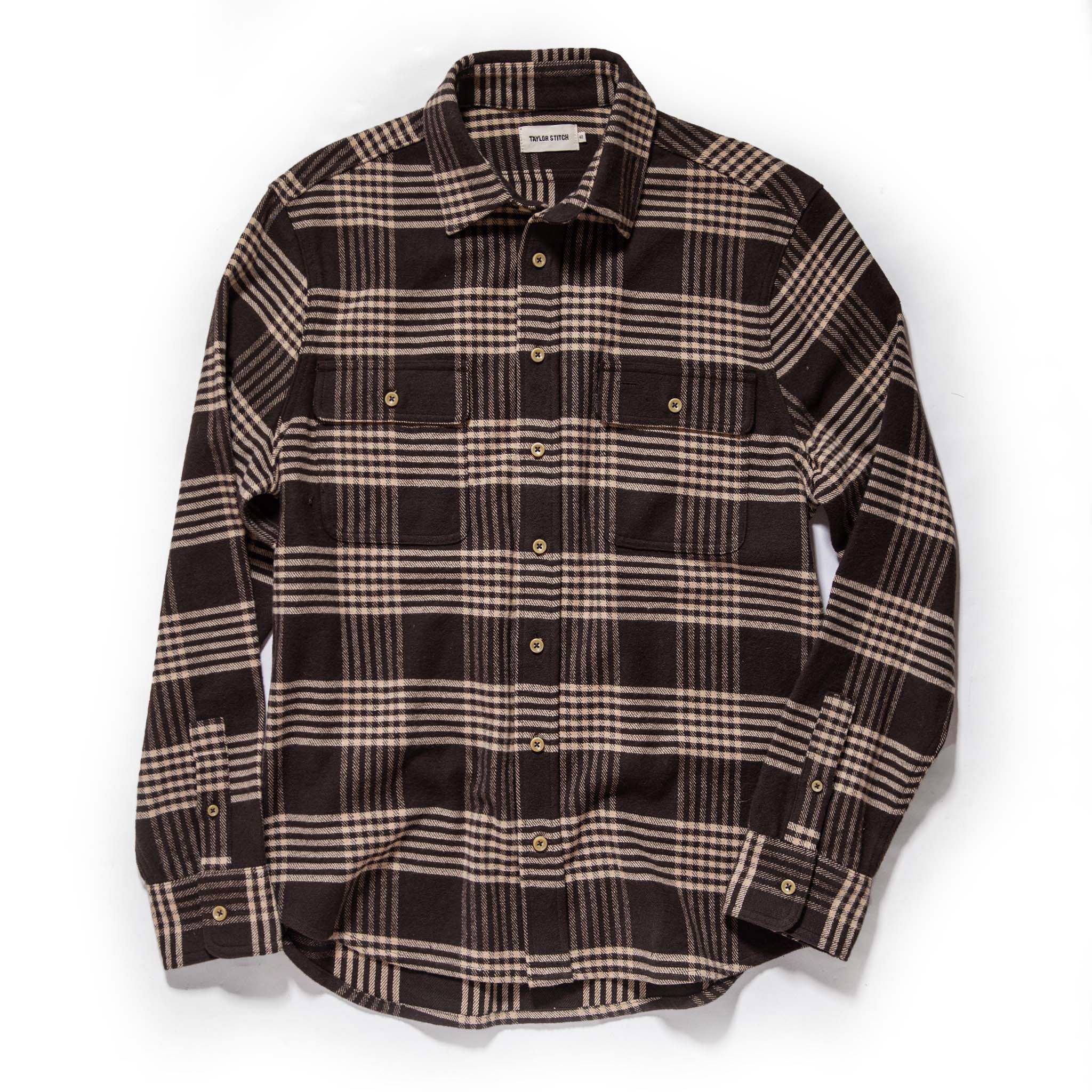 The Ledge Shirt in Espresso Plaid - Image 8