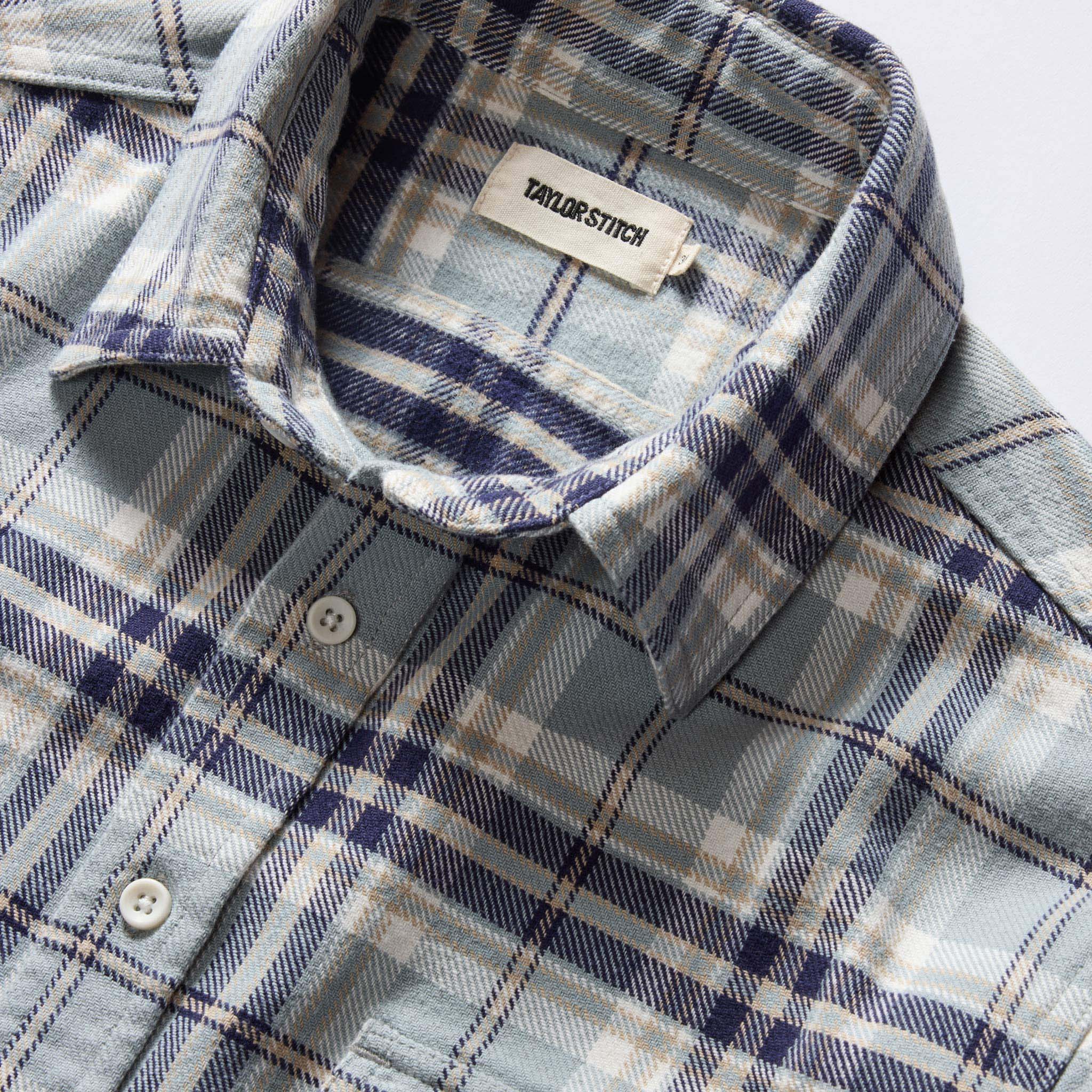 The Ledge Shirt in Faded Blue Plaid - Image 6