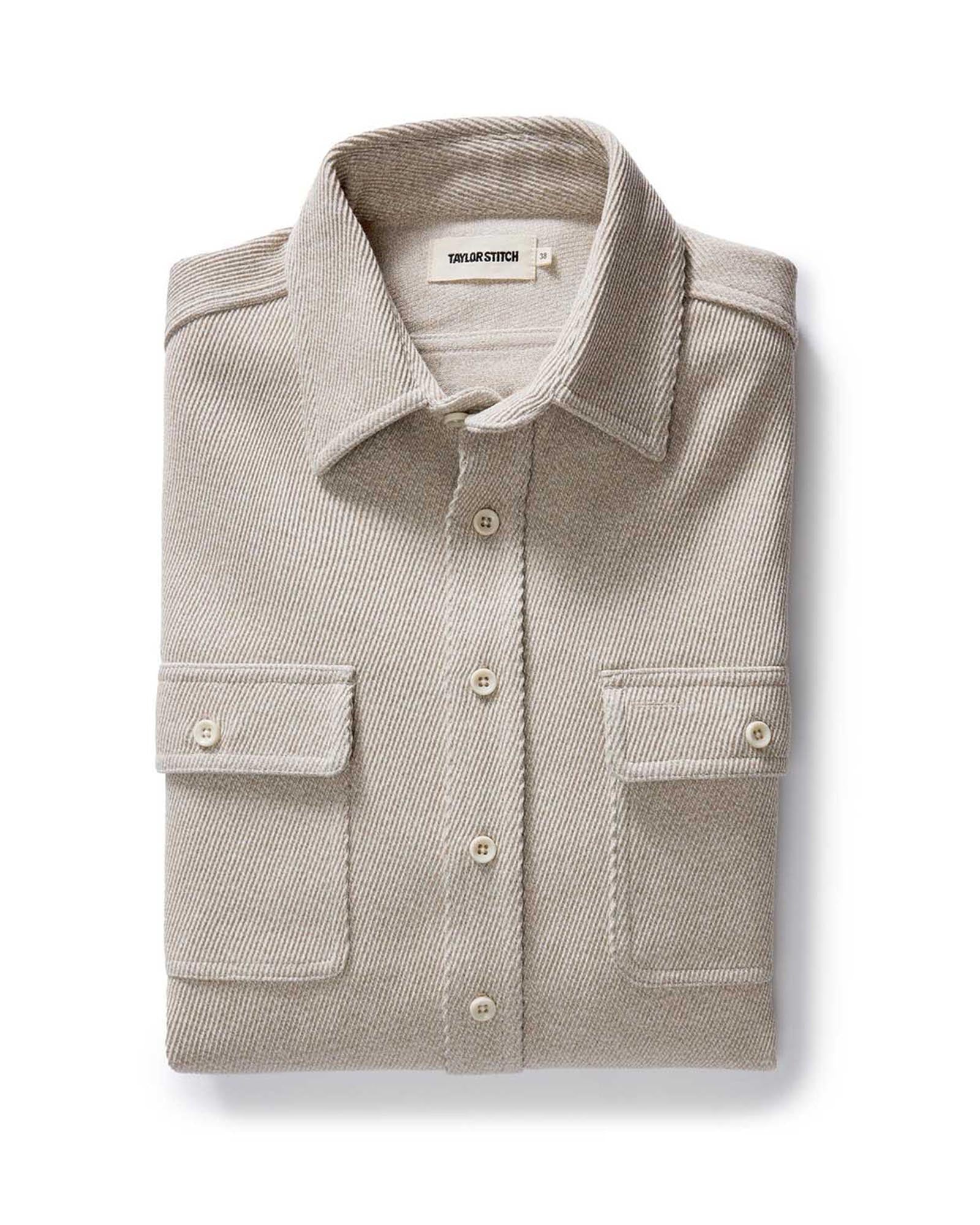 The Ledge Shirt in Flax Twill
