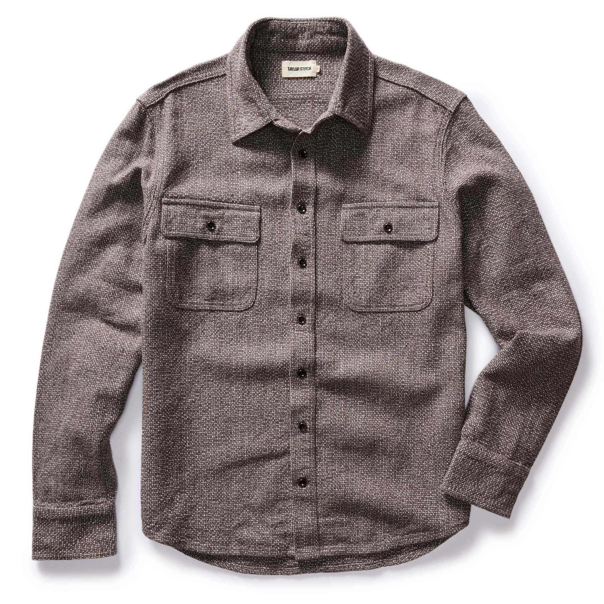 The Ledge Shirt in Granite Linen Tweed - Image 7