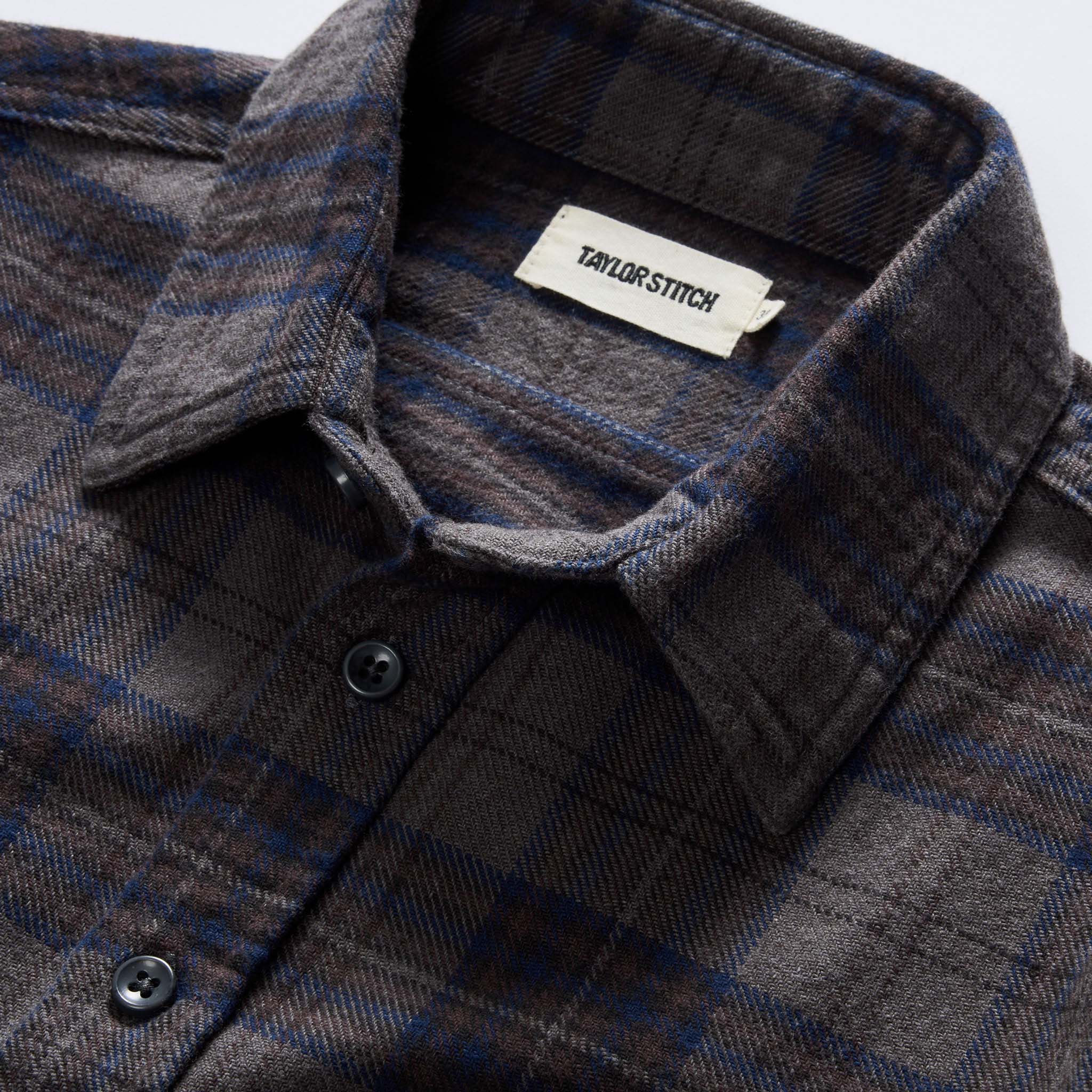 The Ledge Shirt in Heather Granite Plaid - Image 7