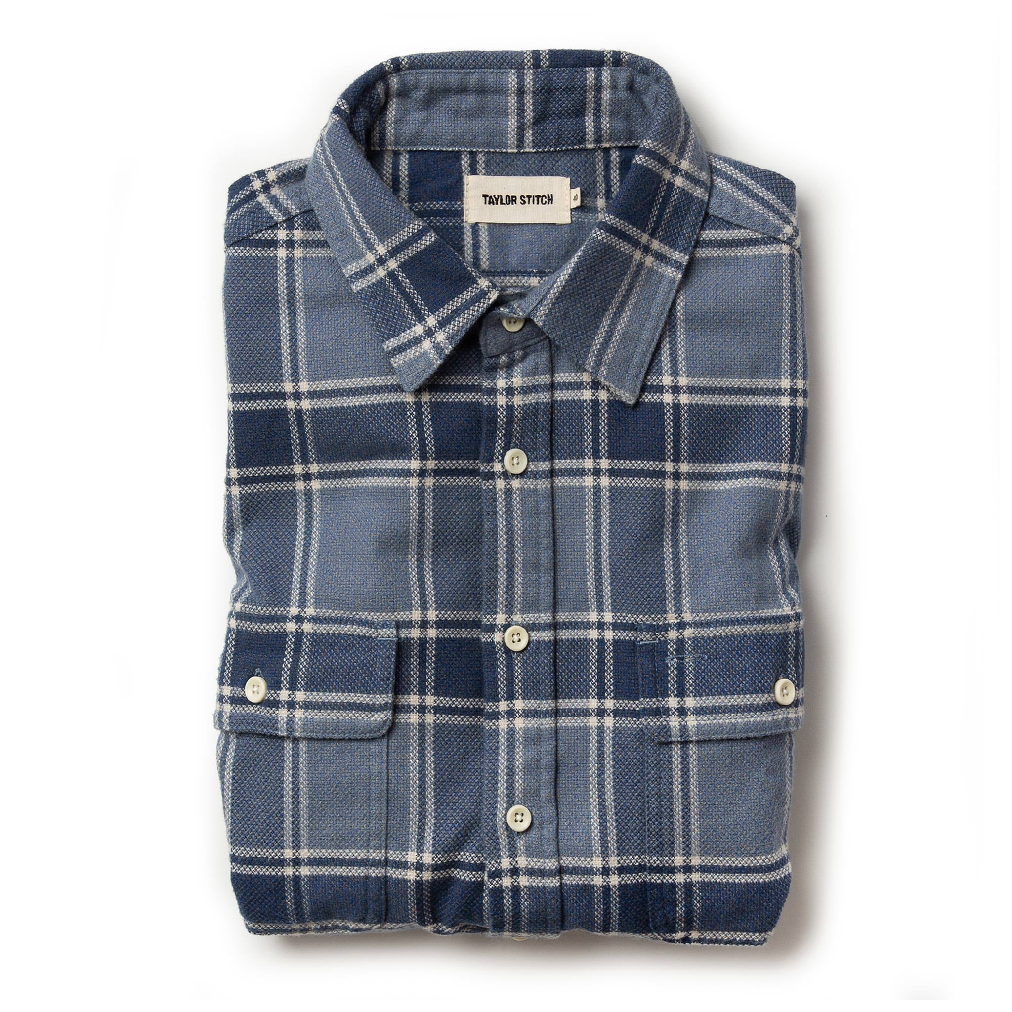 The Ledge Shirt in Navy Plaid