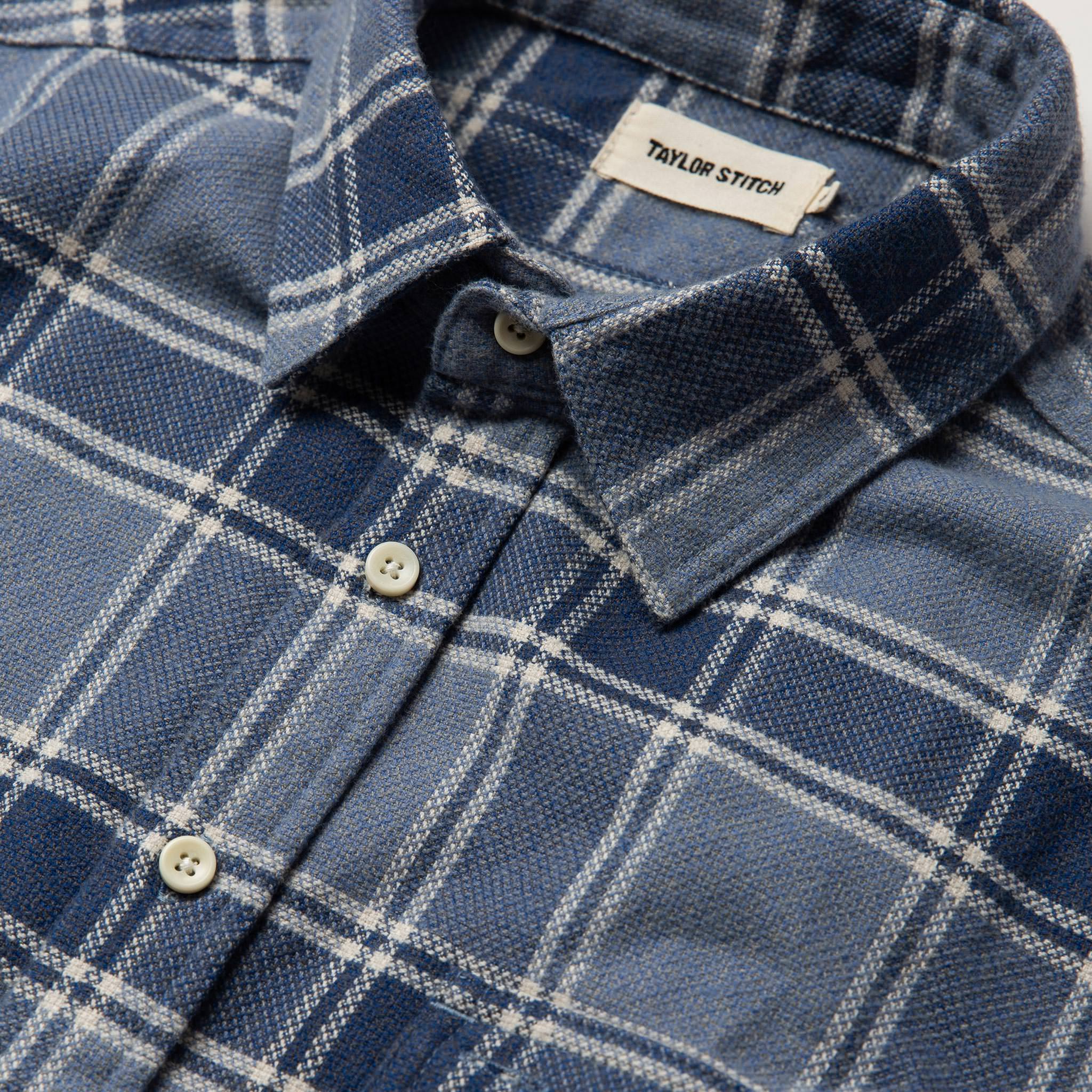 The Ledge Shirt in Navy Plaid - Image 6