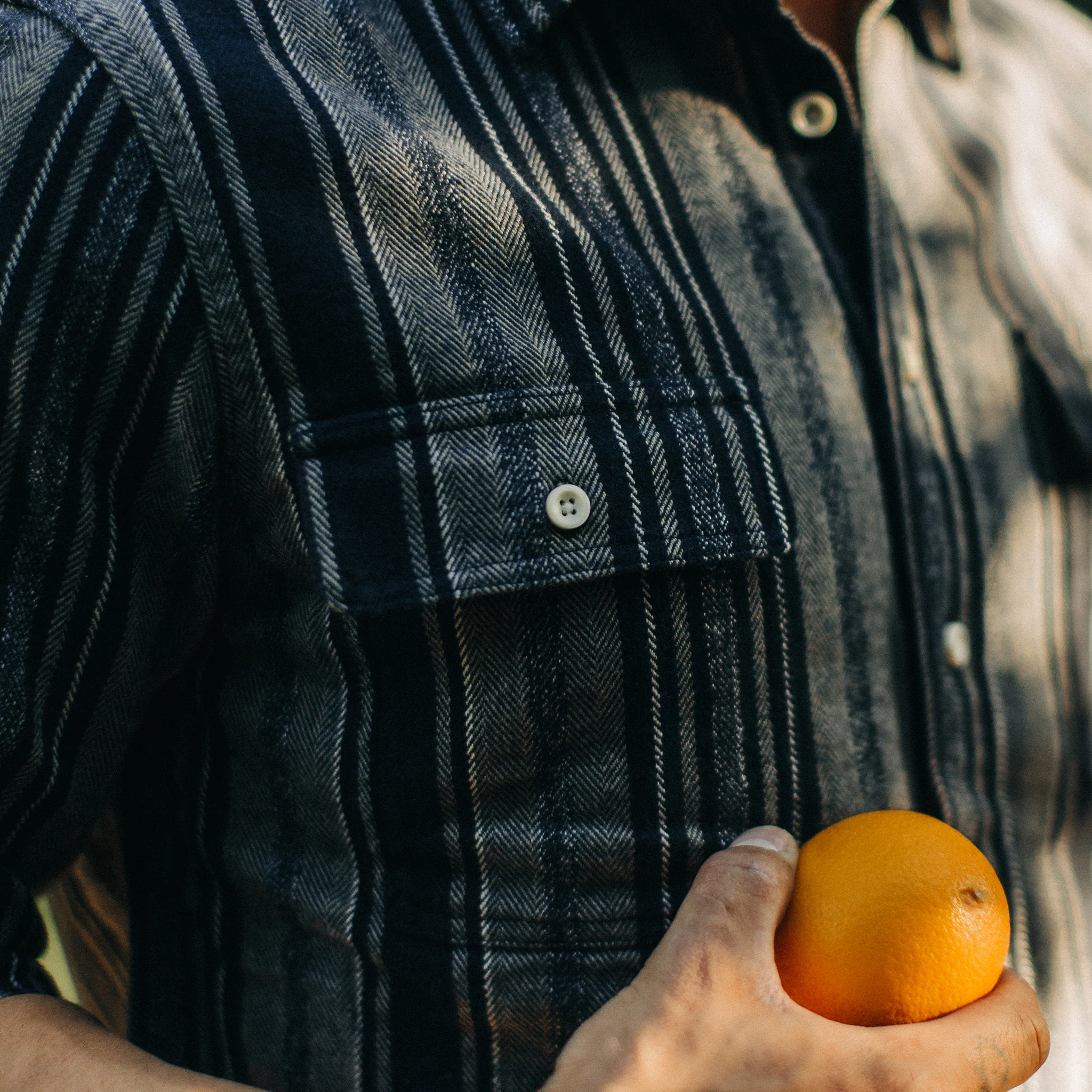 The Ledge Shirt in Ocean Stripe - Image 3
