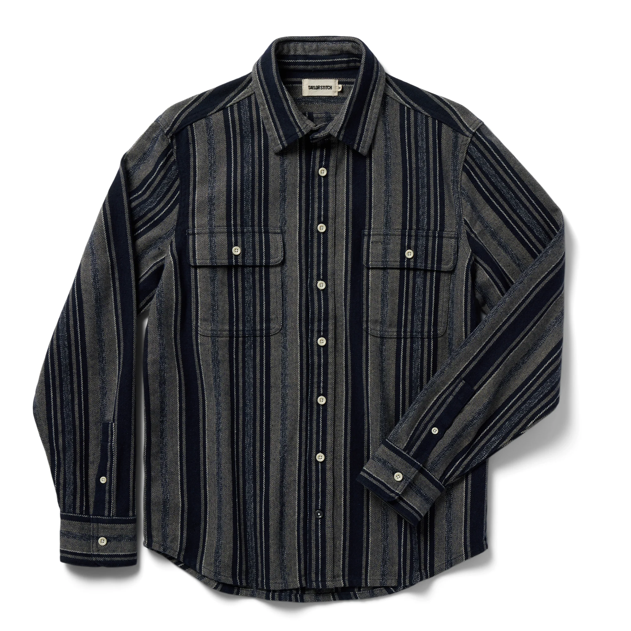 The Ledge Shirt in Ocean Stripe - Image 7