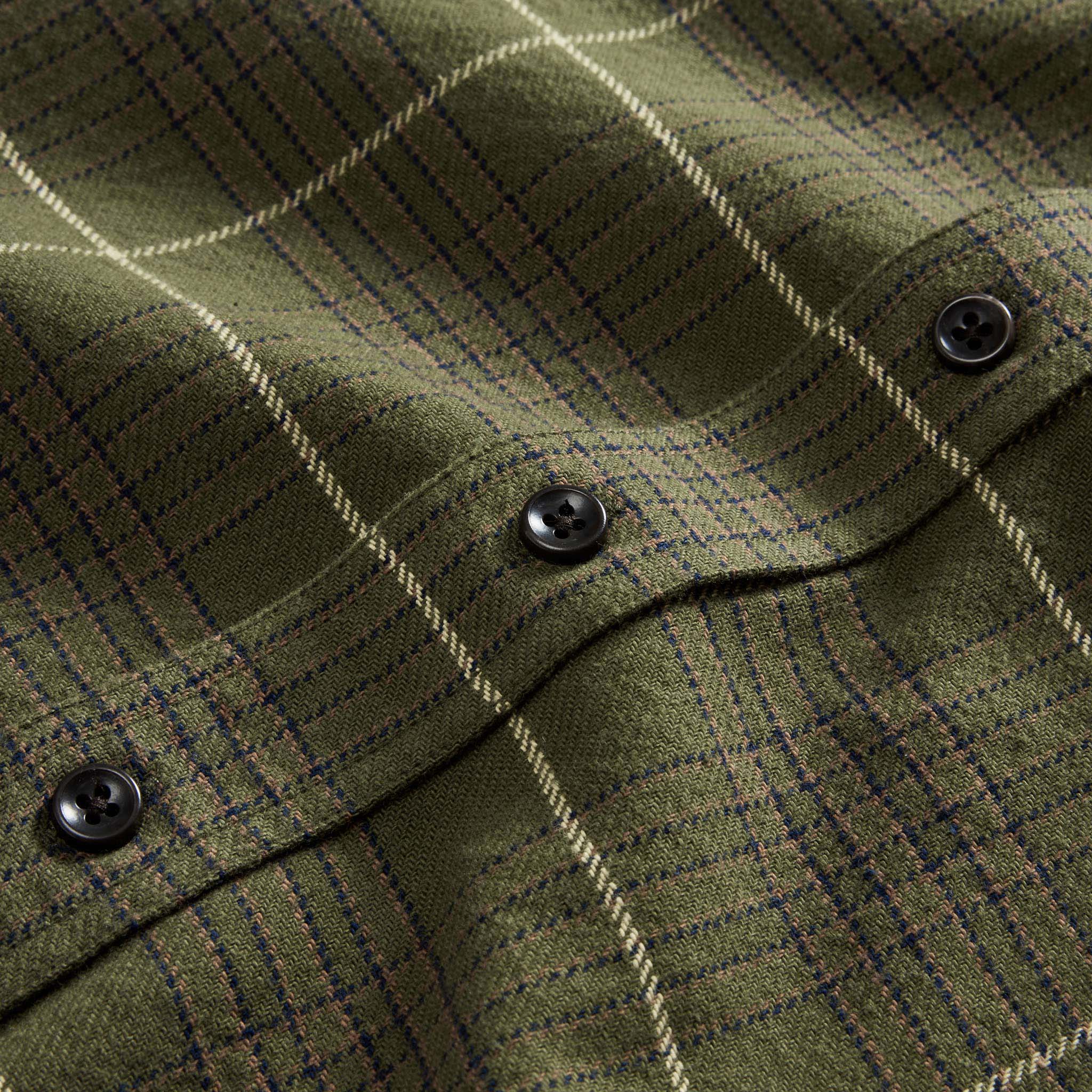 The Ledge Shirt in Olive Plaid - Image 6