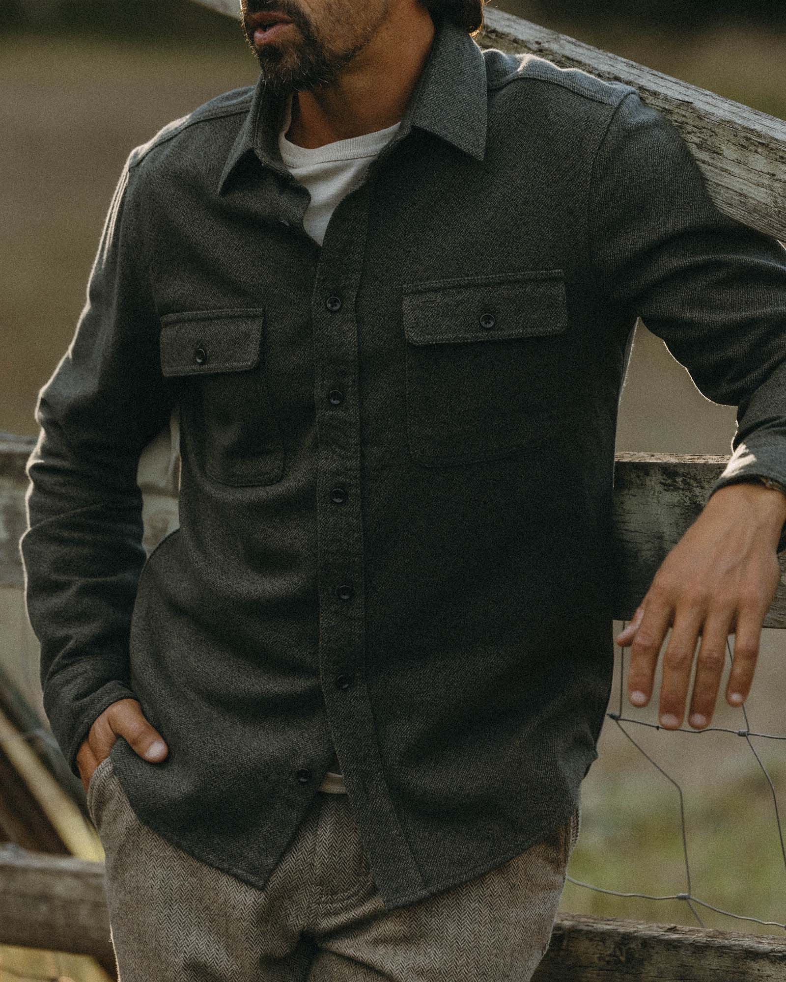 The Ledge Shirt in Pine Twist - Image 3