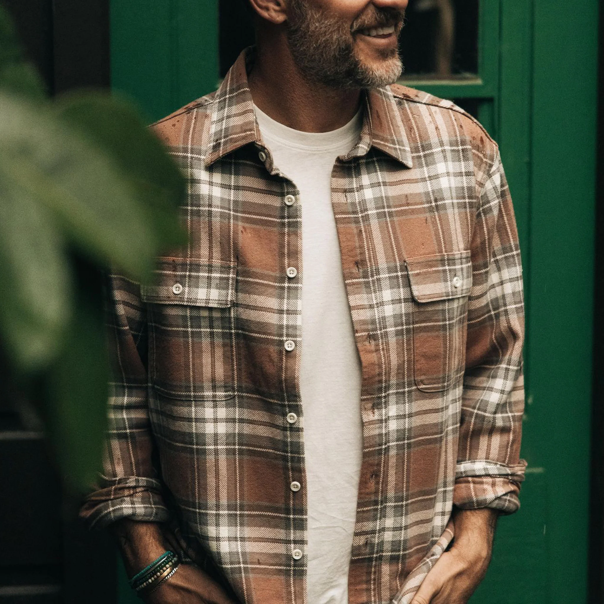 The Ledge Shirt in Sun Baked Brick Plaid - Image 2