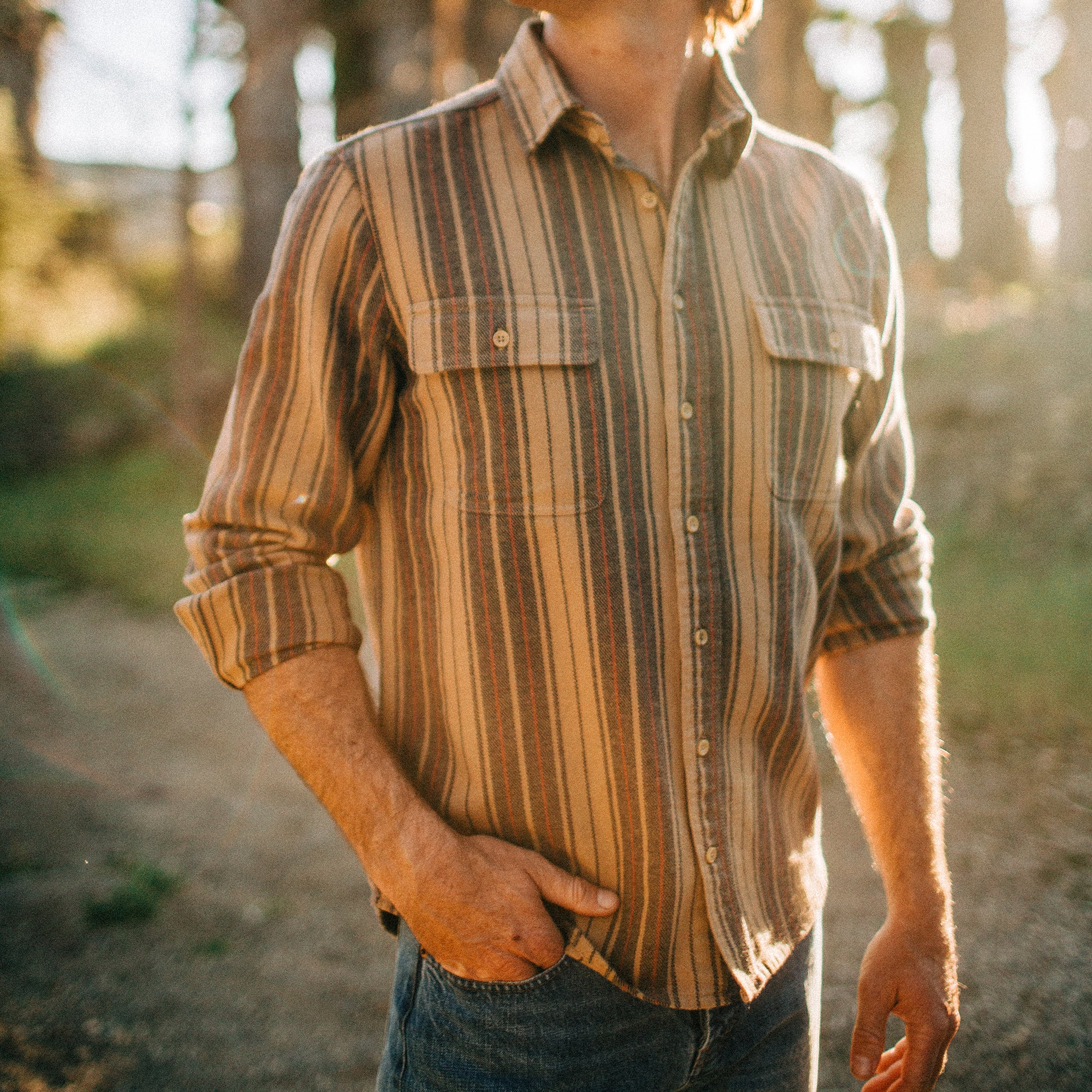 The Ledge Shirt in Sunset Stripe - Image 4