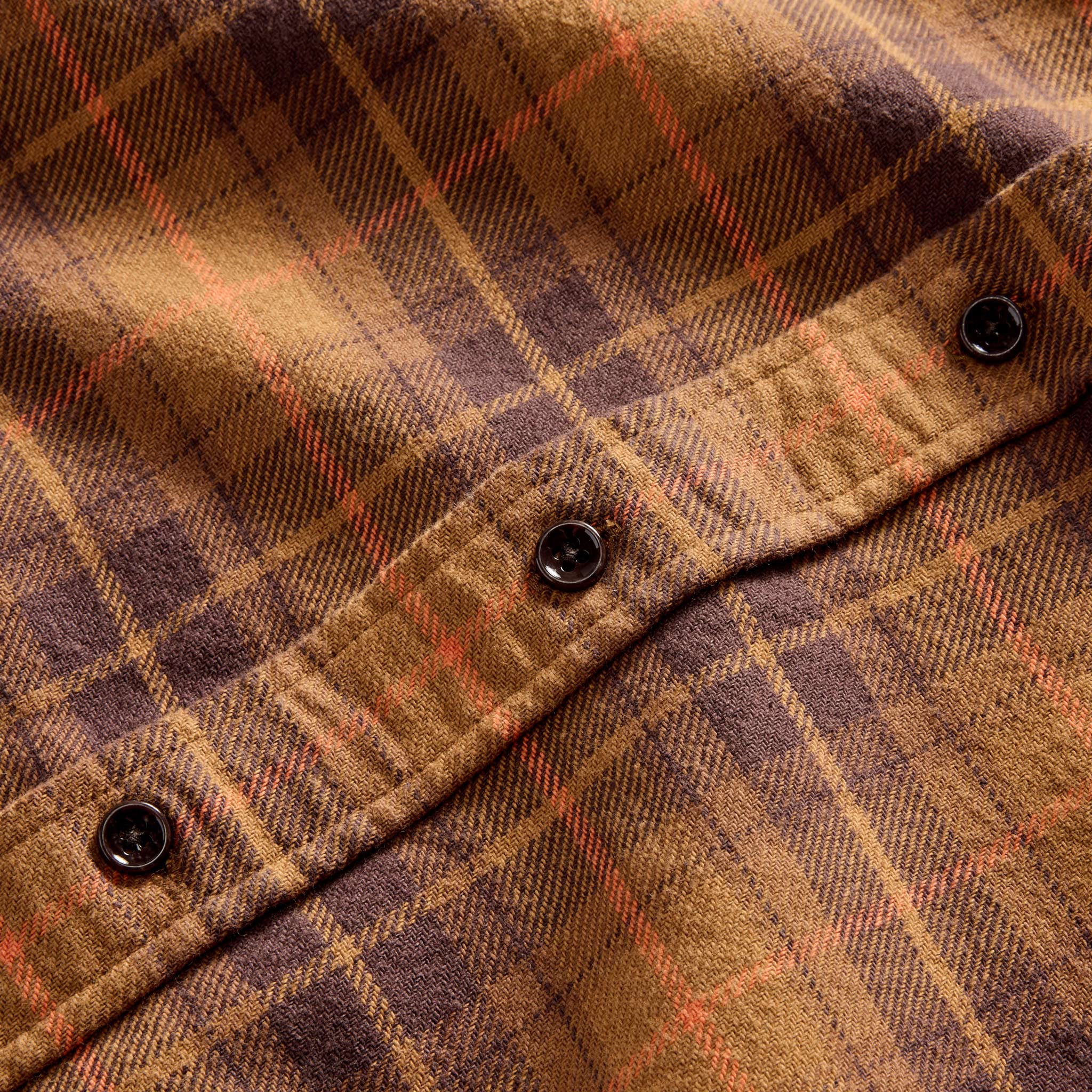 The Ledge Shirt in Tarnished Brass Plaid - Image 8