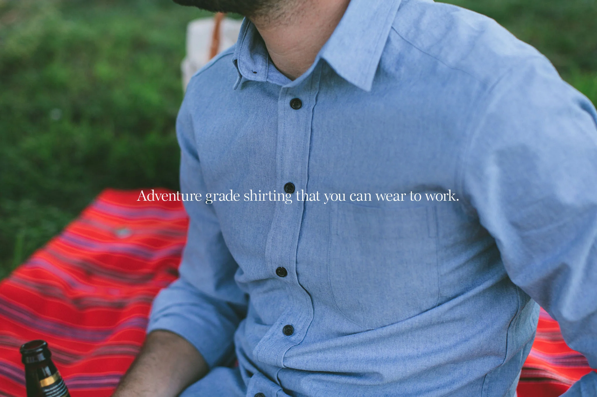 The California in Light Blue Everyday Chambray - Image 10