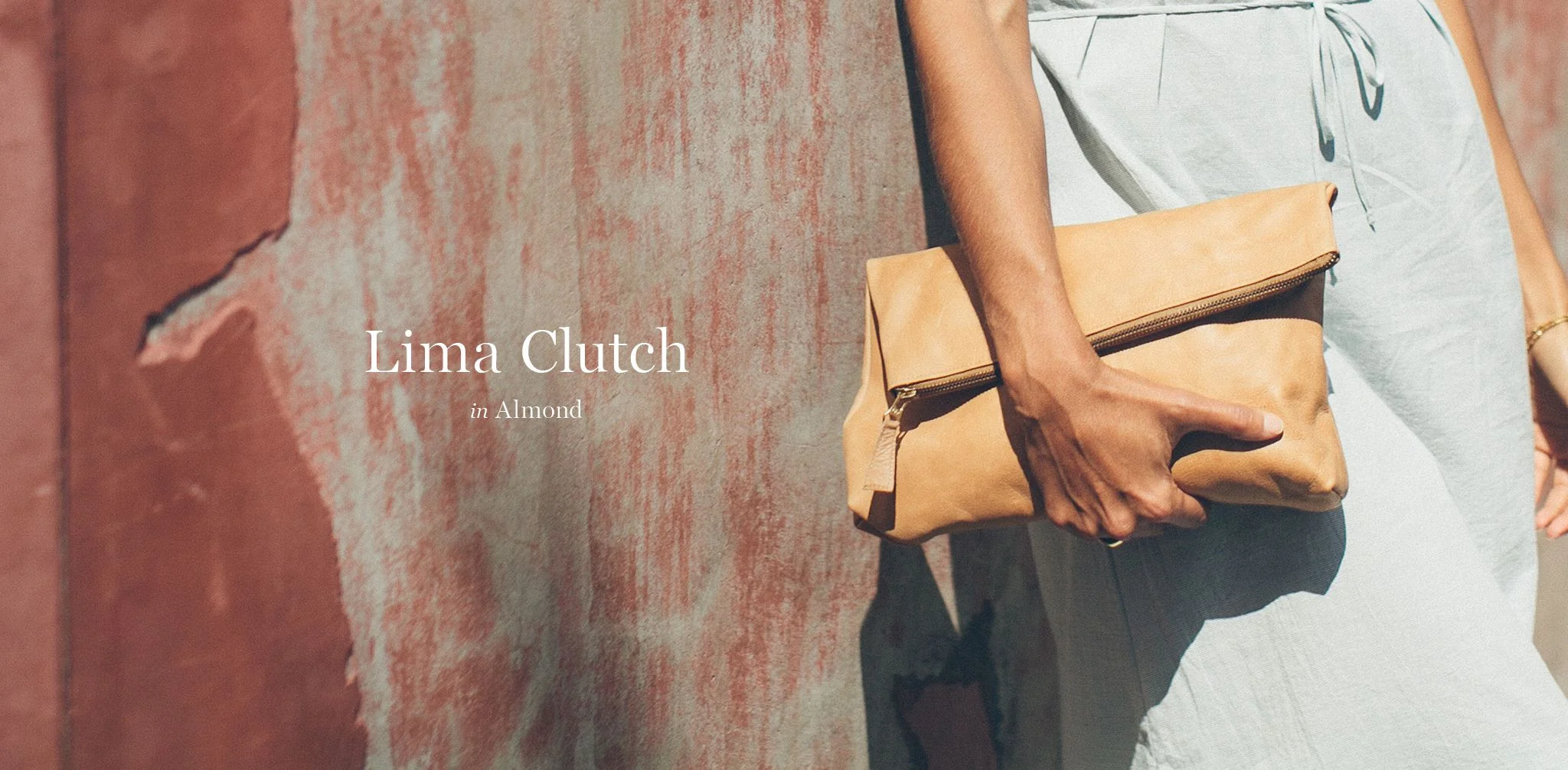 Lima Clutch in Almond - Image 6
