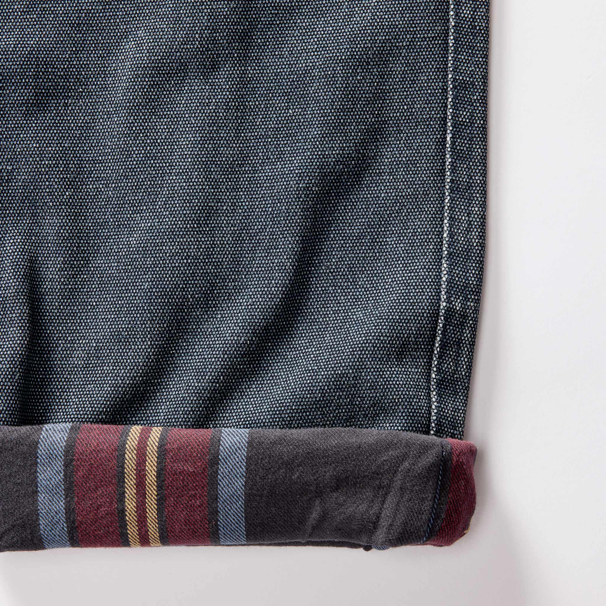 The Lined Chore Pant in Navy Chipped Canvas - Image 8