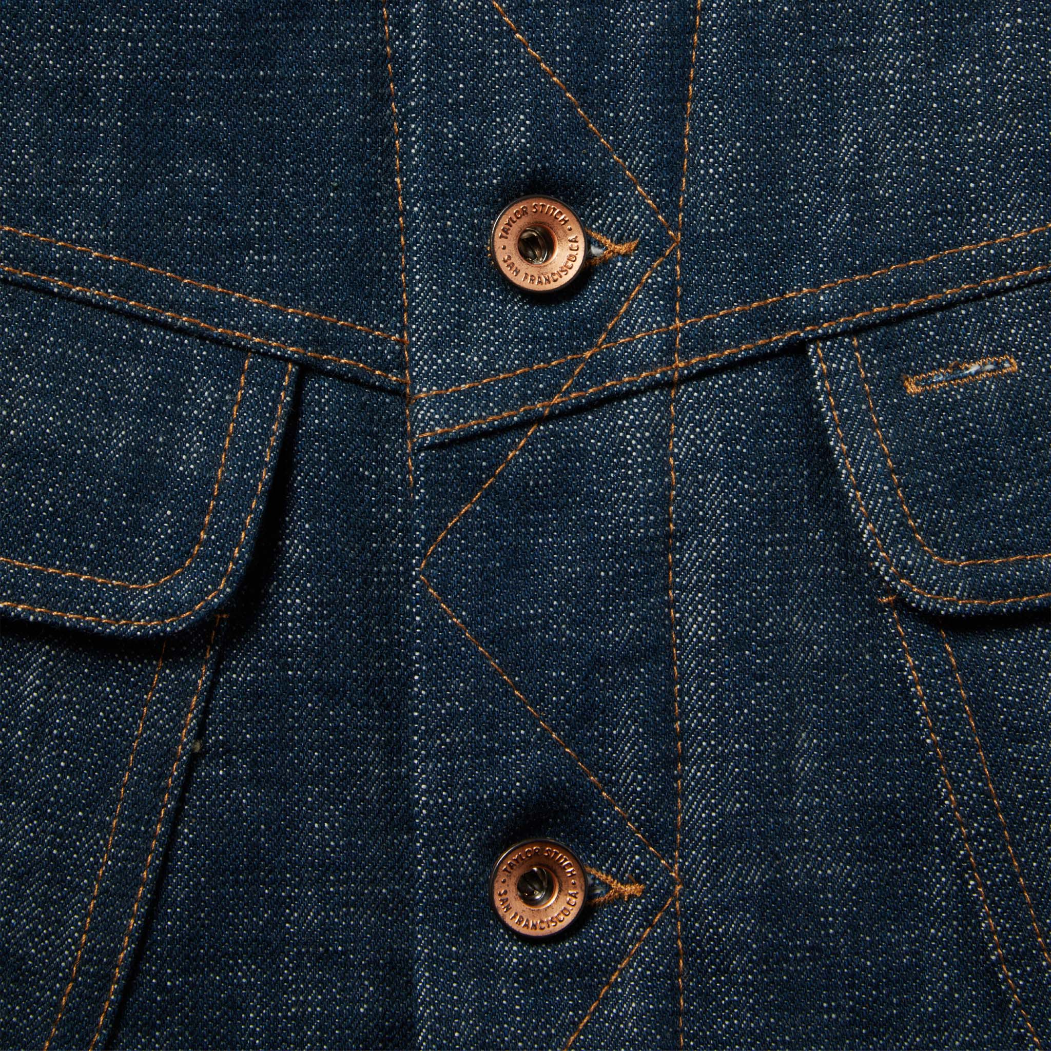 The Lined Long Haul Jacket in Green Cast Denim - Image 7