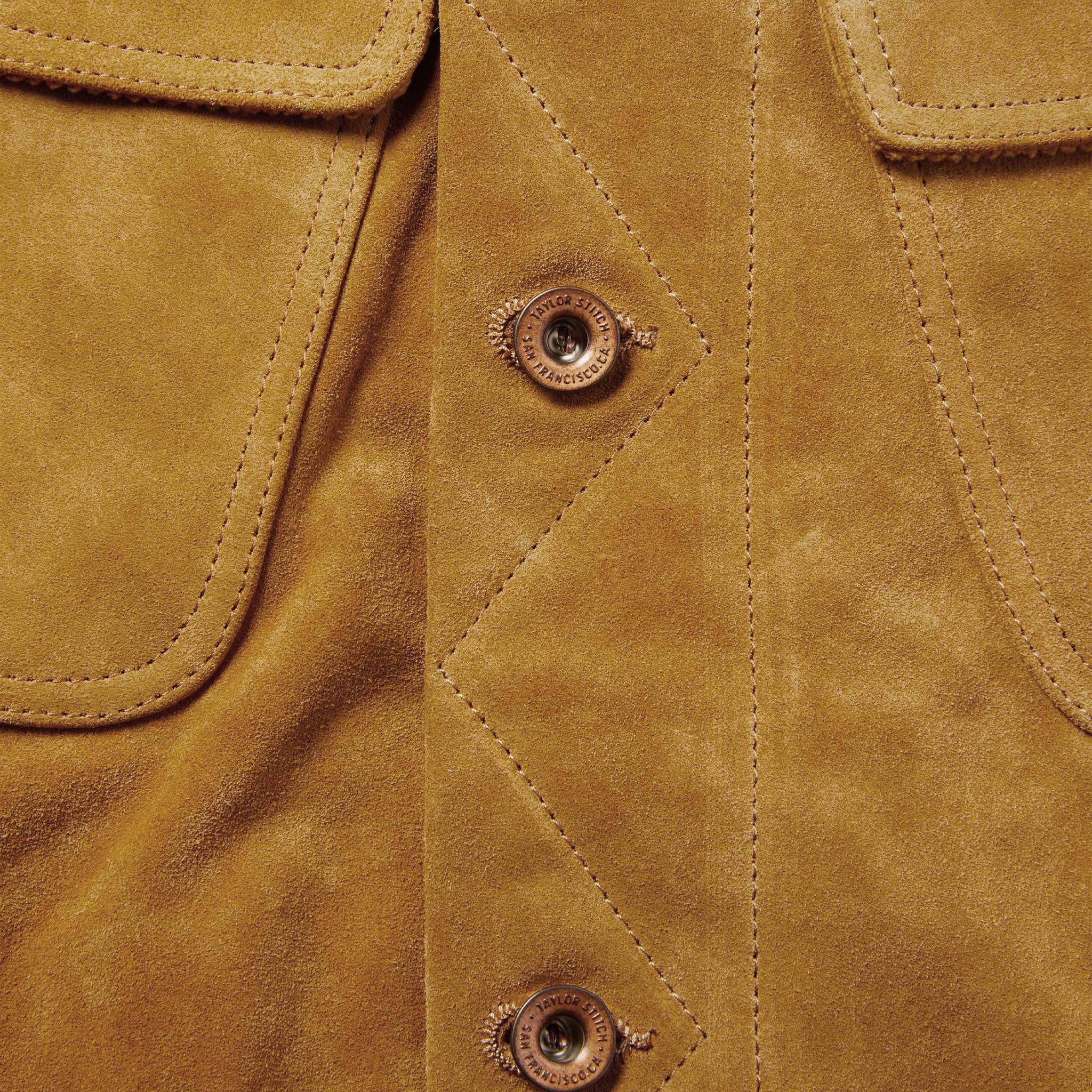 The Lined Long Haul Jacket in Sand Suede - Image 9