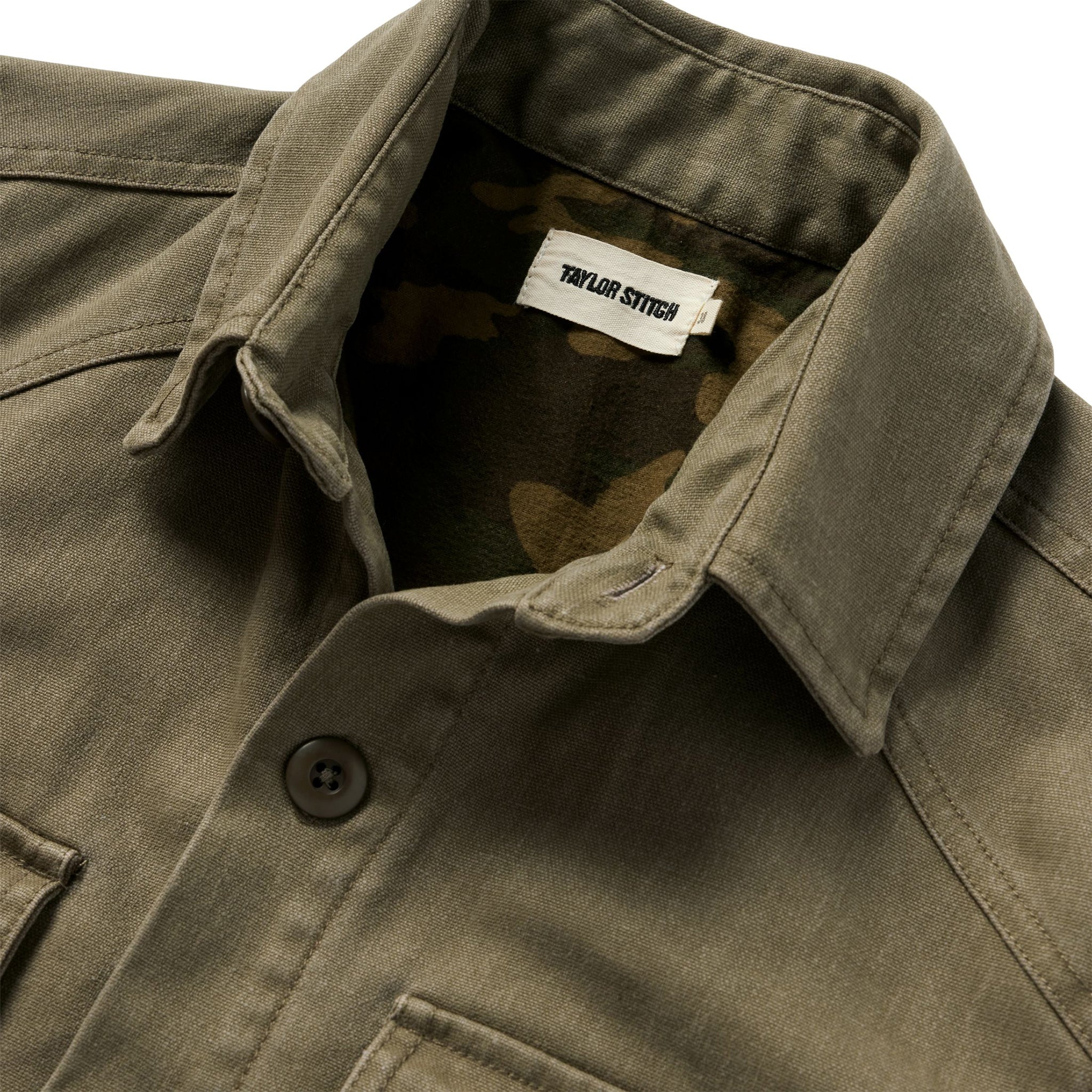The Lined Shop Shirt in Stone Boss Duck - Image 6
