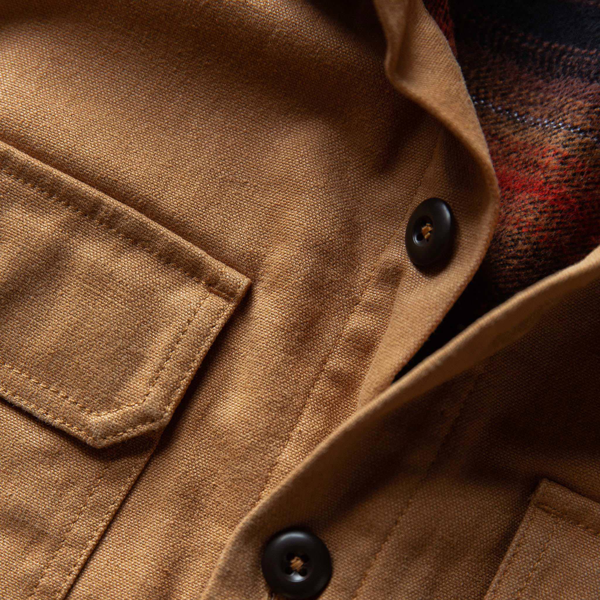 The Lined Shop Shirt in Tobacco Boss Duck - Image 7