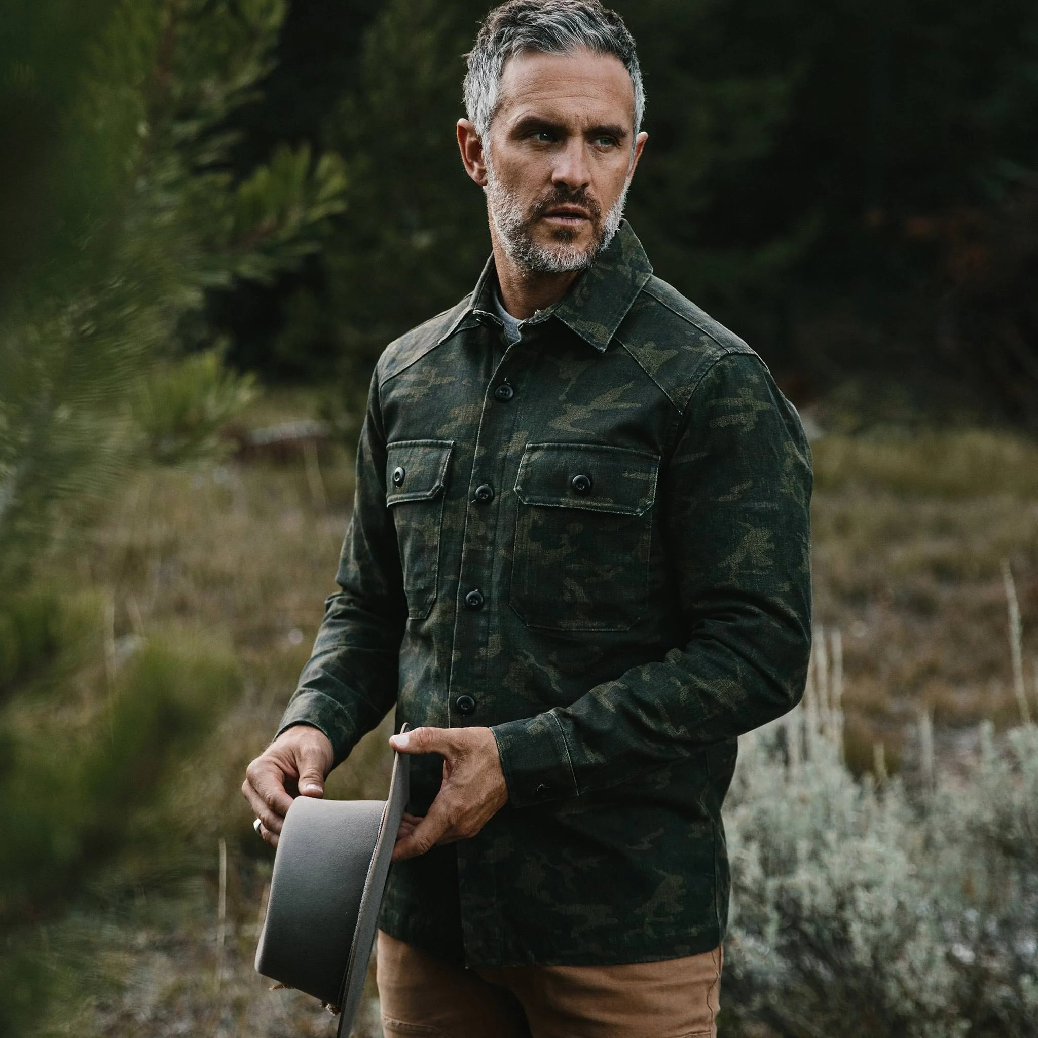 The Lined Shop Shirt in Woodland Camo Boss Duck - Image 2