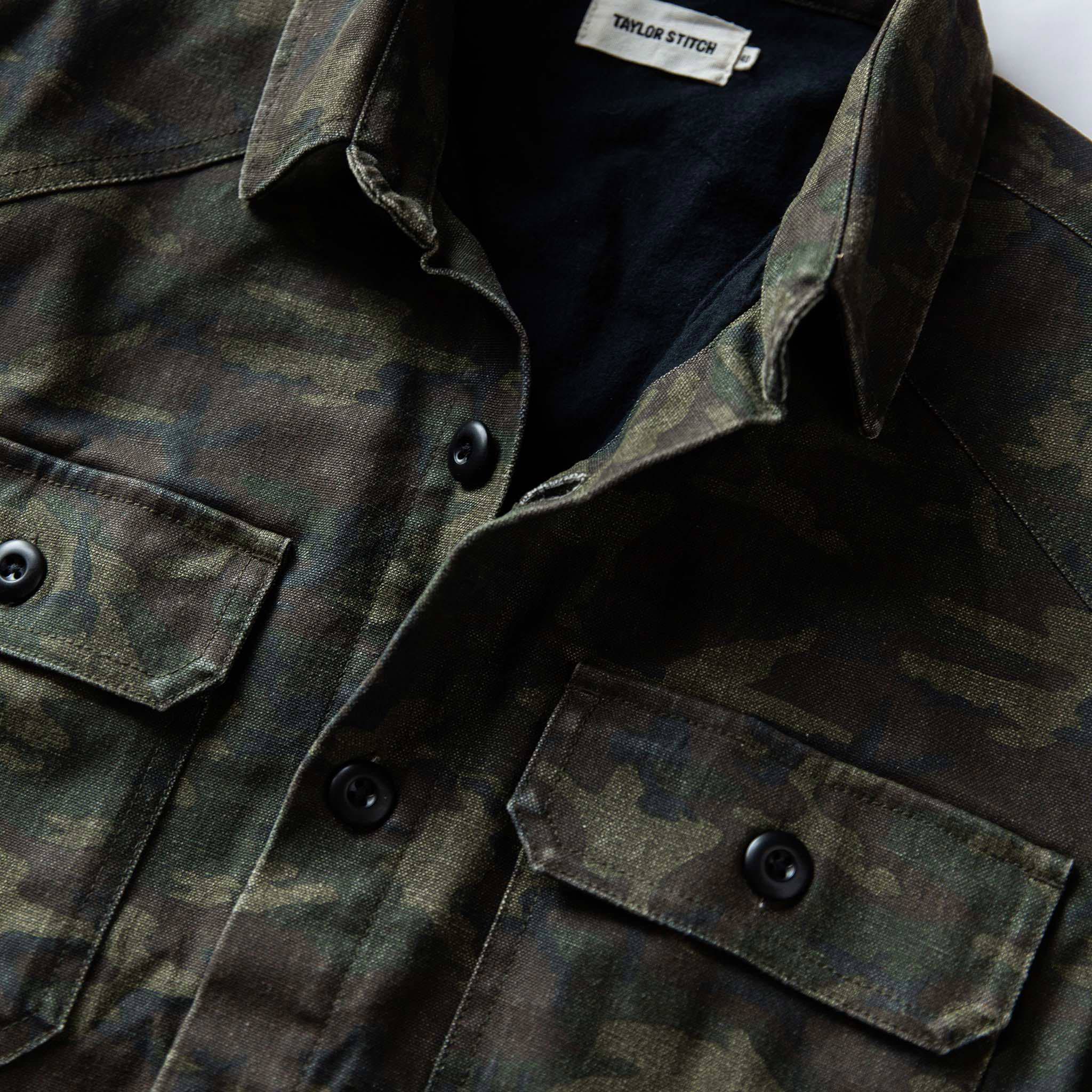 The Lined Shop Shirt in Woodland Camo Boss Duck - Image 5