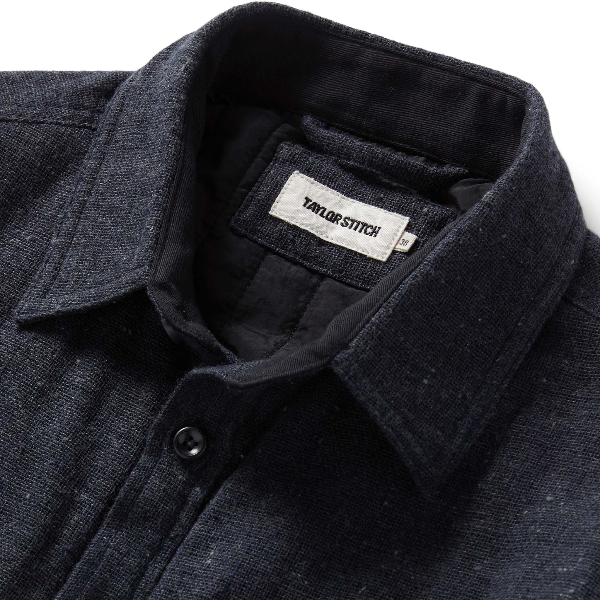The Lined Utility Shirt in Charcoal Donegal - Image 5