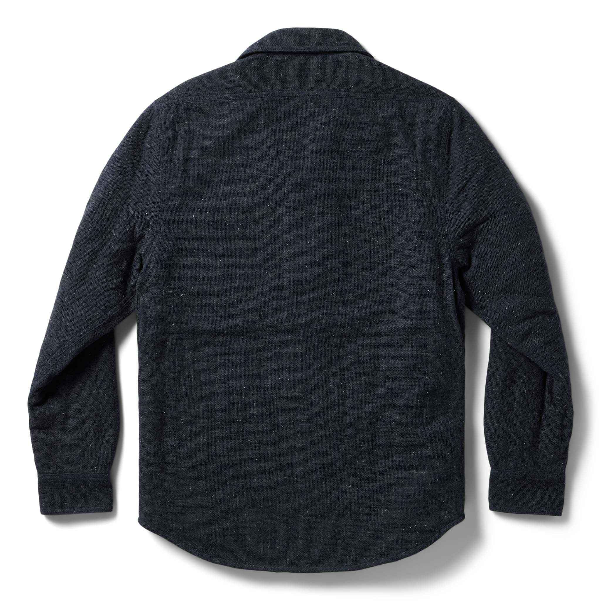 The Lined Utility Shirt in Charcoal Donegal - Image 8