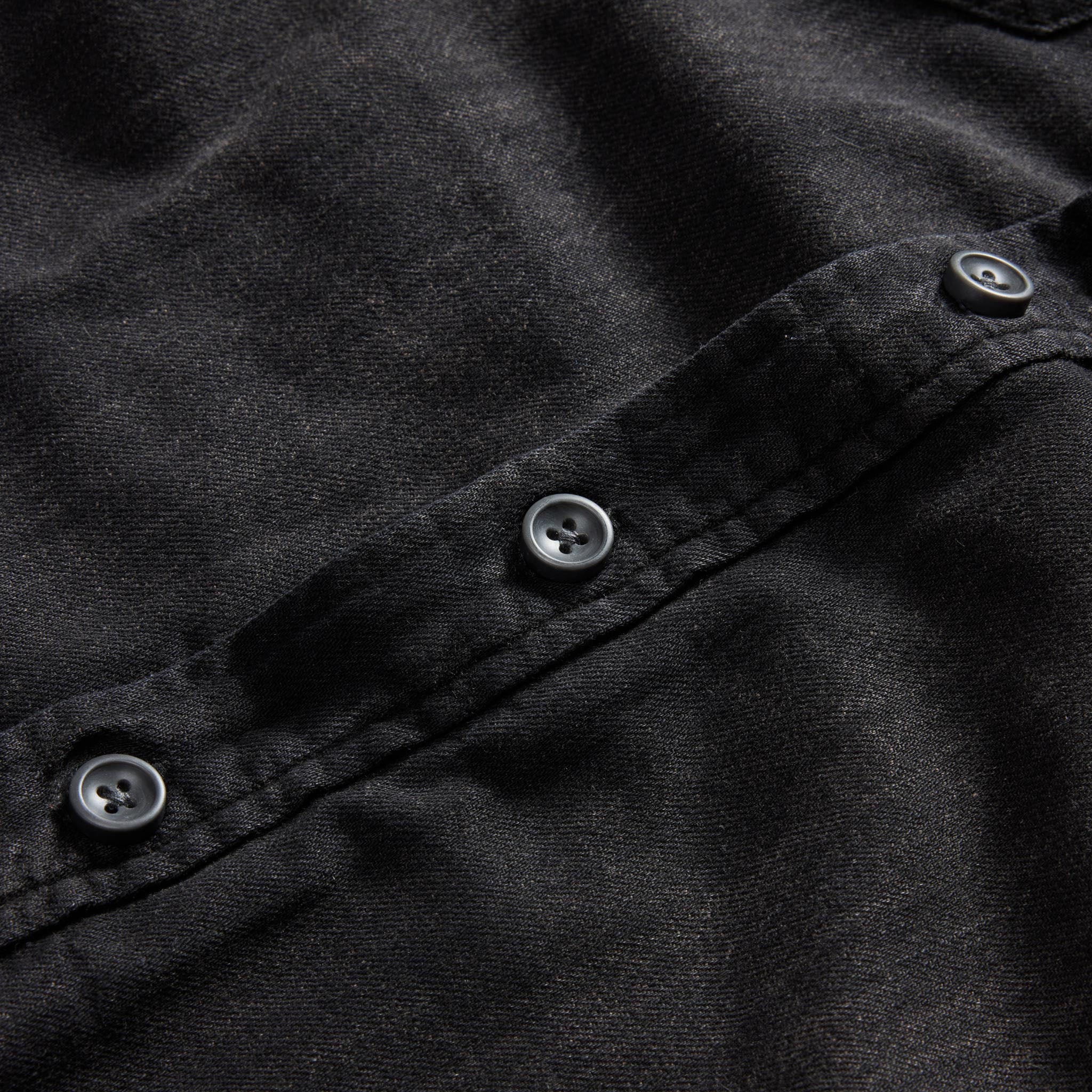 The Lined Utility Shirt in Washed Black Denim - Image 10