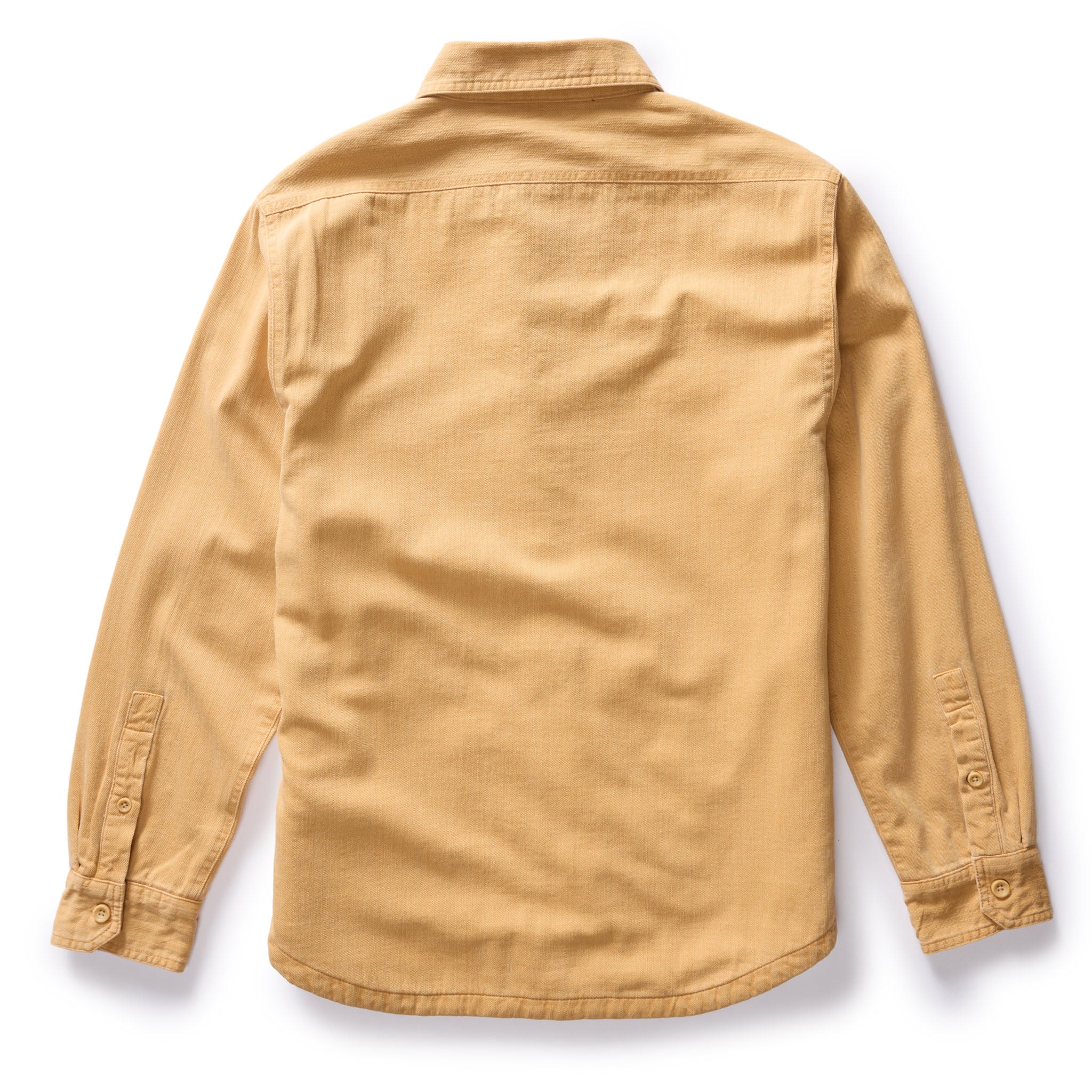 The Lined Utility Shirt in Wheat Denim - Image 6