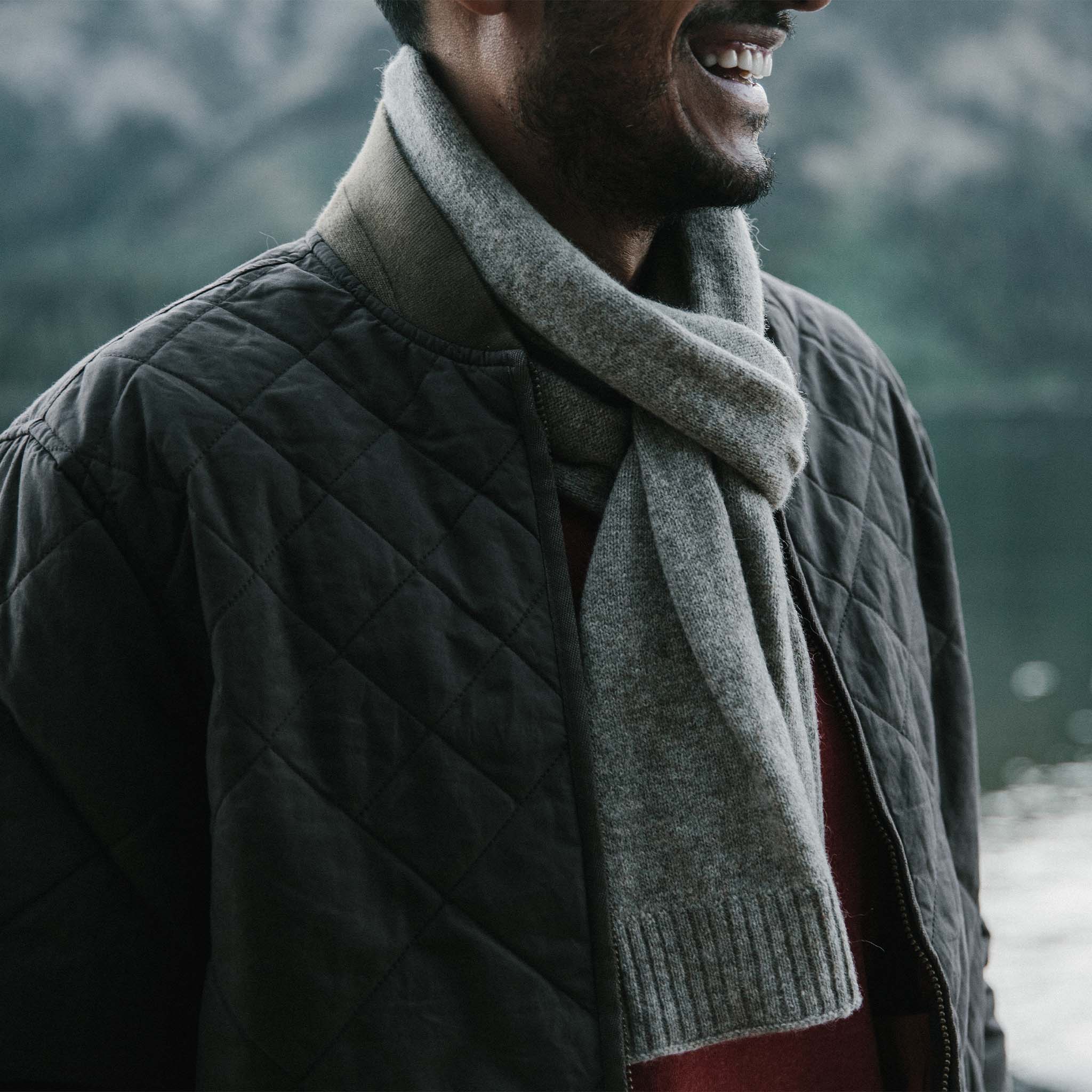 The Lodge Scarf in Heather Oat - Image 3