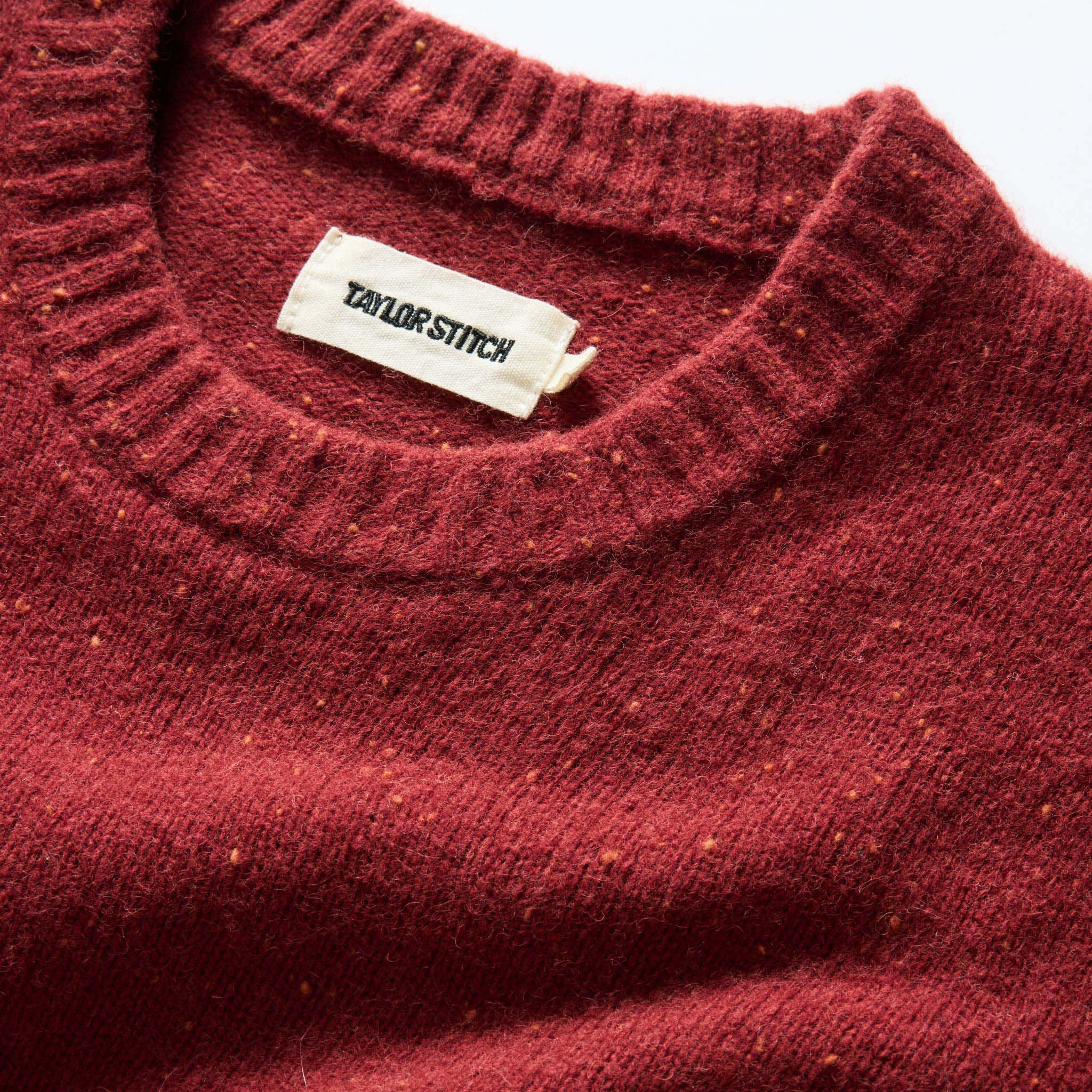 The Lodge Sweater in Bonfire Donegal - Image 5