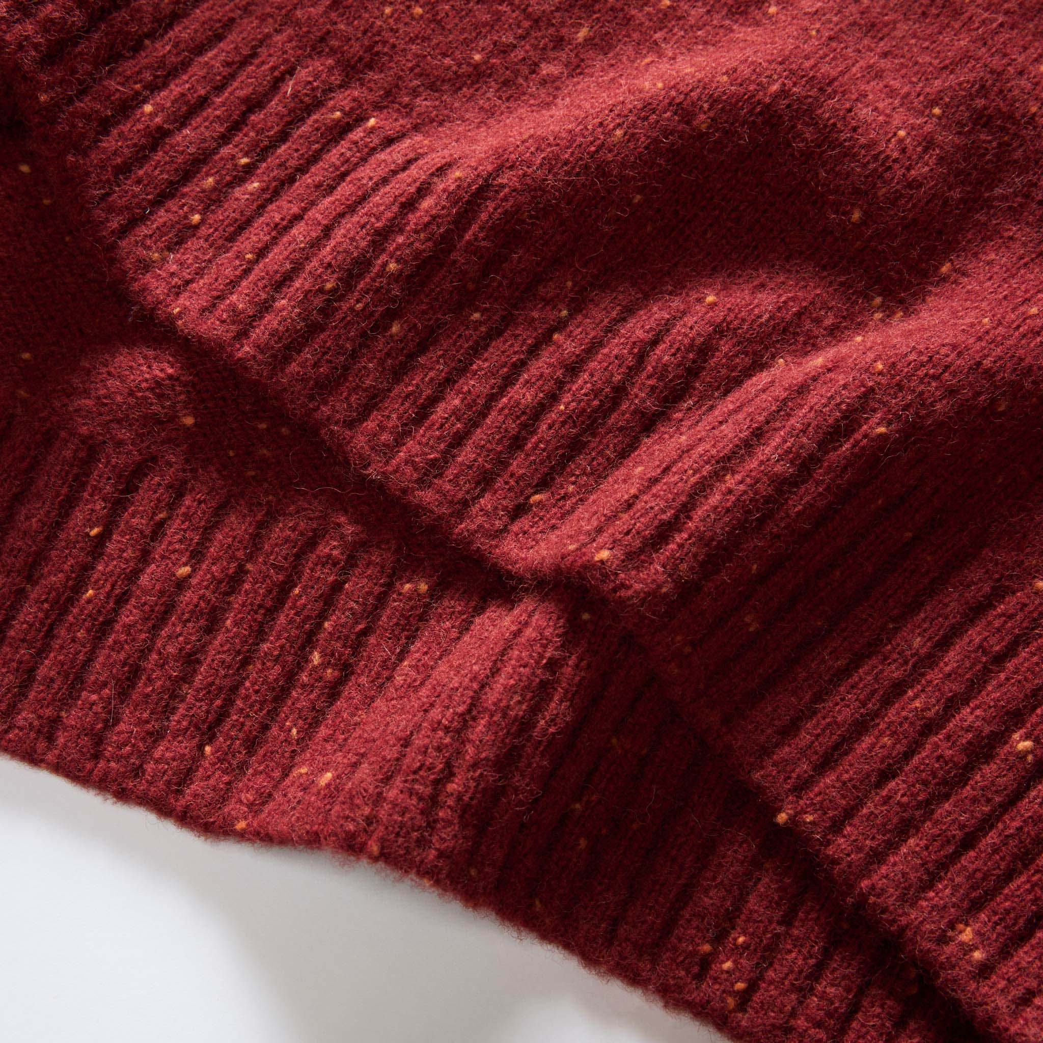 The Lodge Sweater in Bonfire Donegal - Image 6