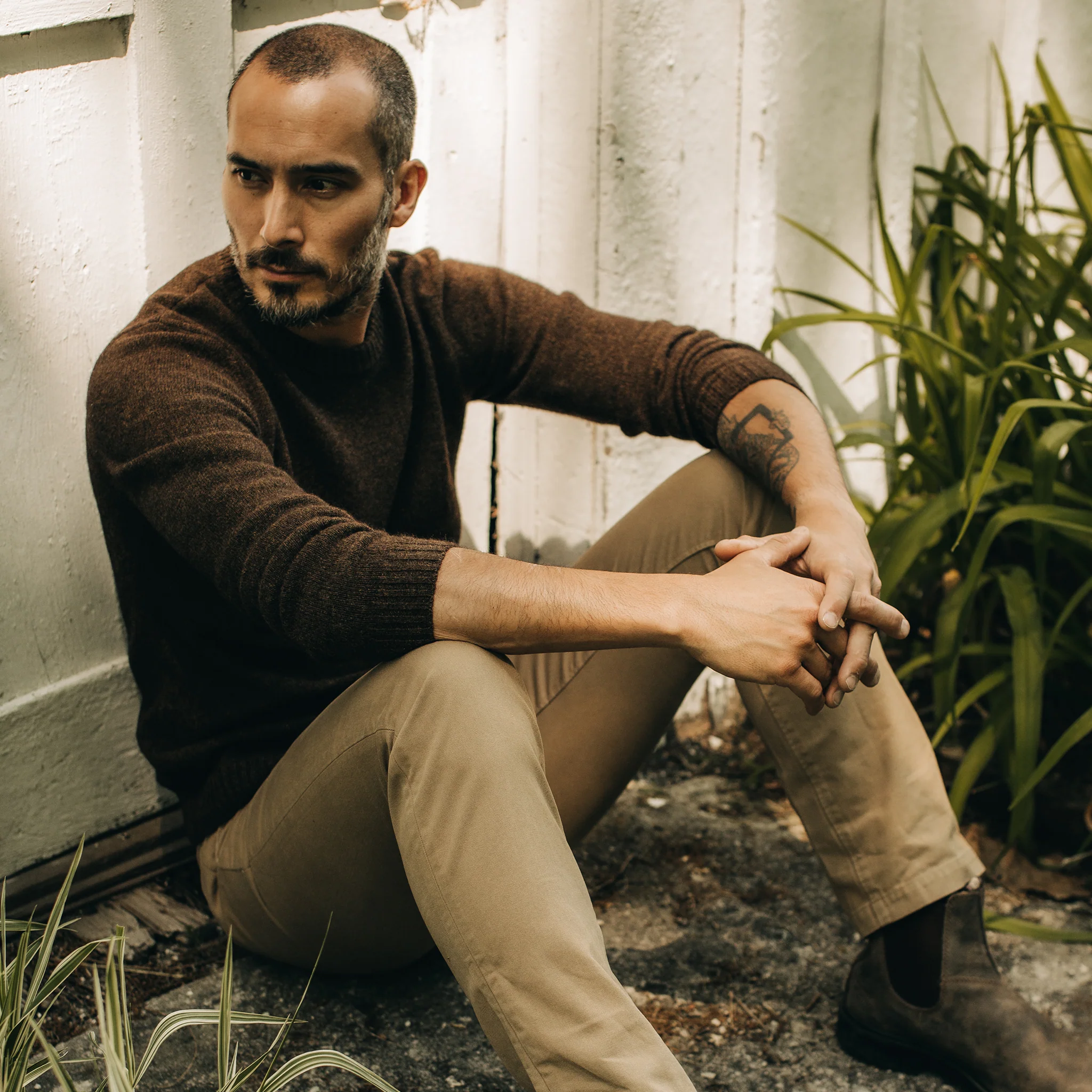 The Lodge Sweater in Coffee - Image 3