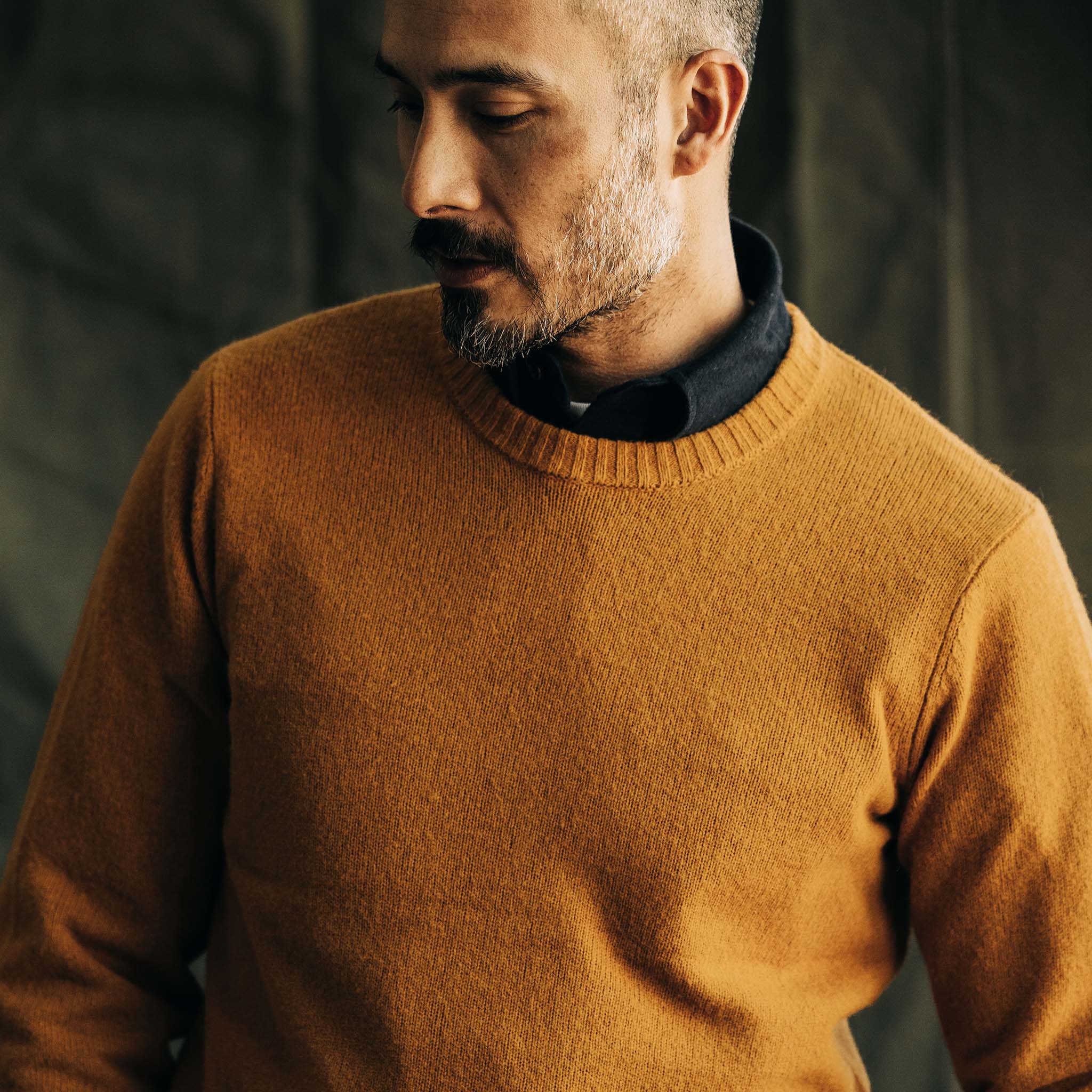 The Lodge Sweater in Gold - Image 4