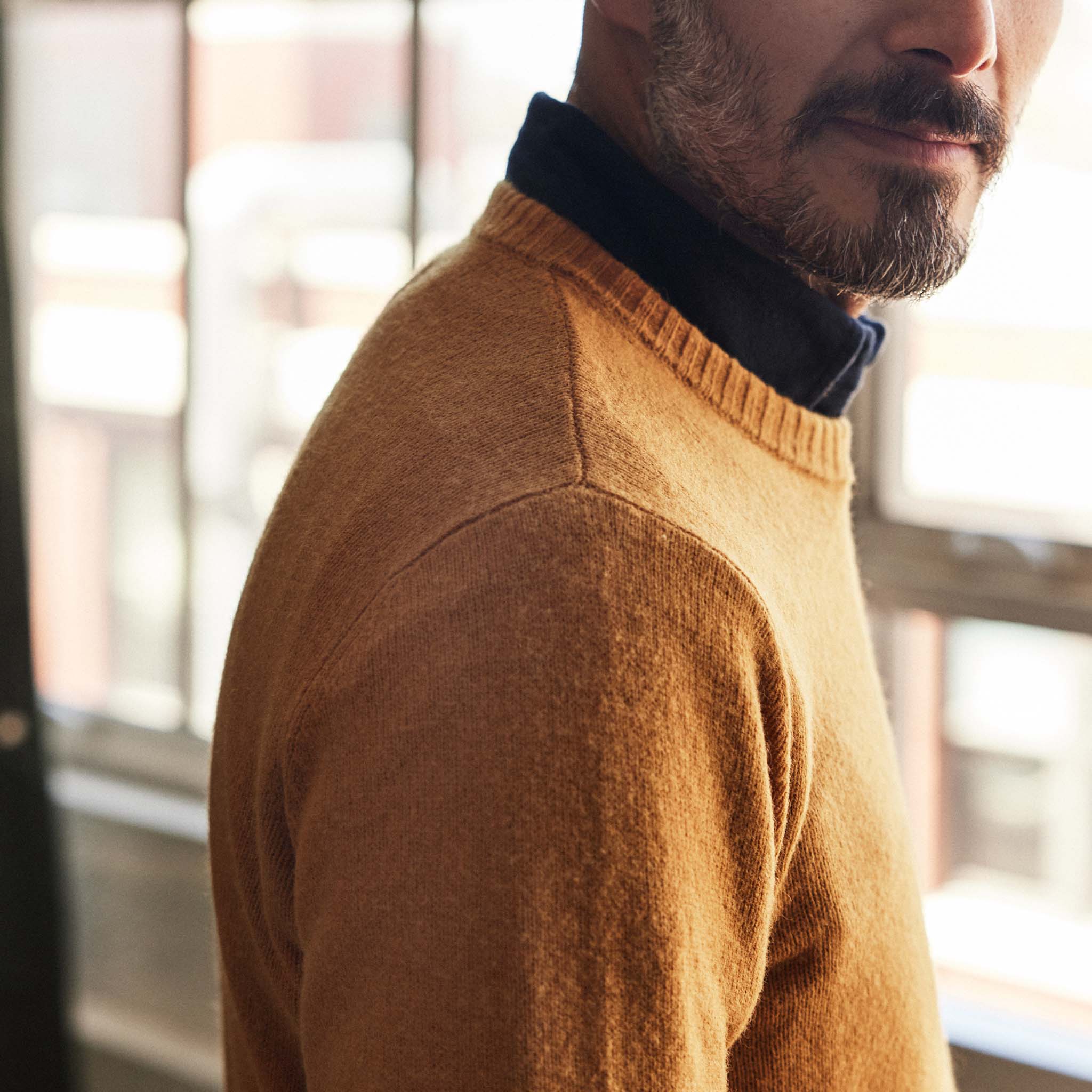 The Lodge Sweater in Gold - Image 5