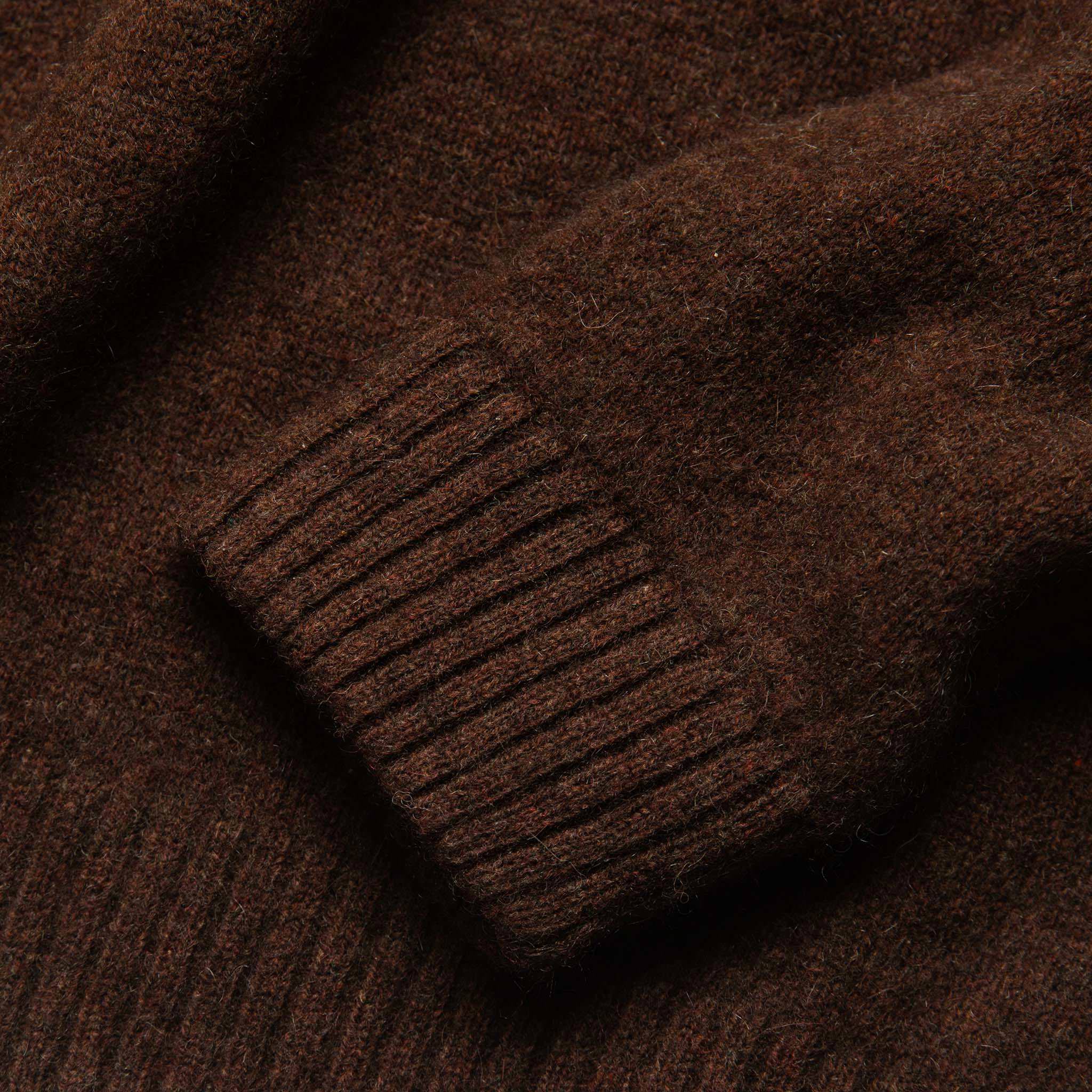 The Lodge Sweater in Heather Dark Burgundy - Image 7