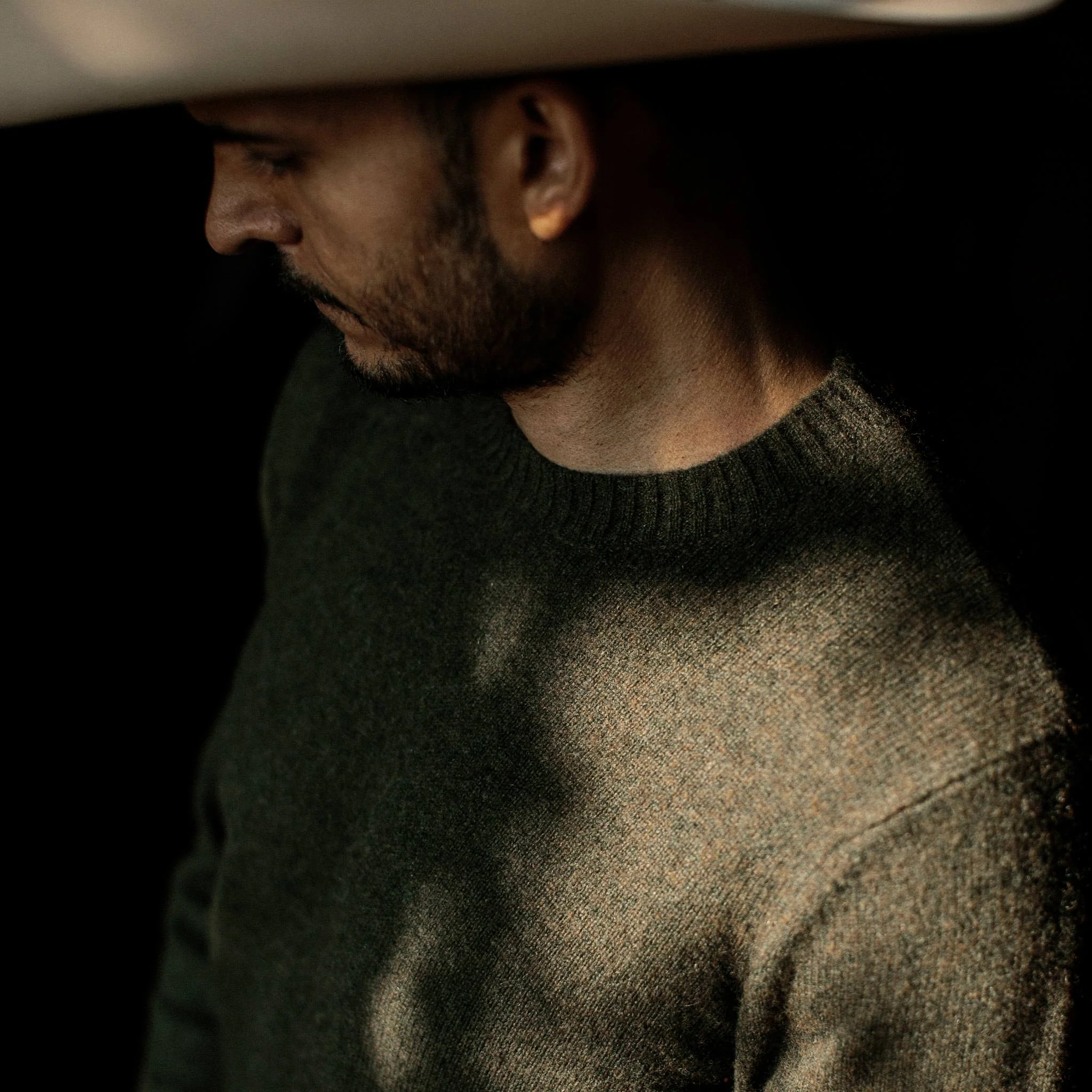 The Lodge Sweater in Heather Forest - Image 3