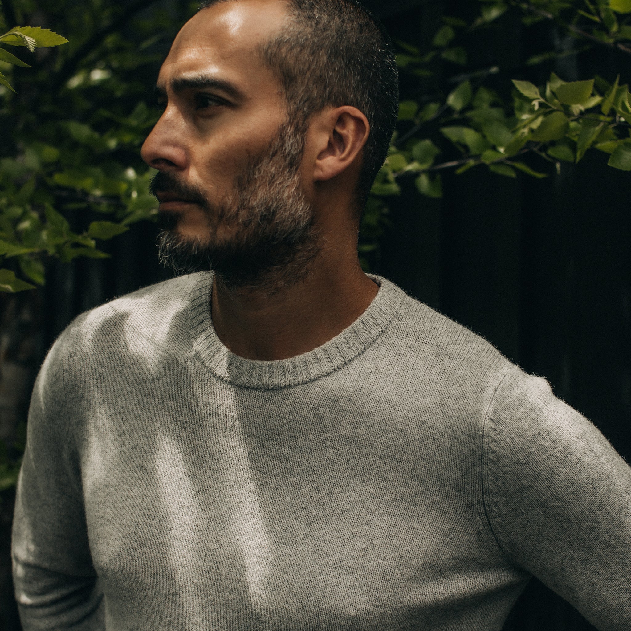 The Lodge Sweater in Heather Grey - Image 3