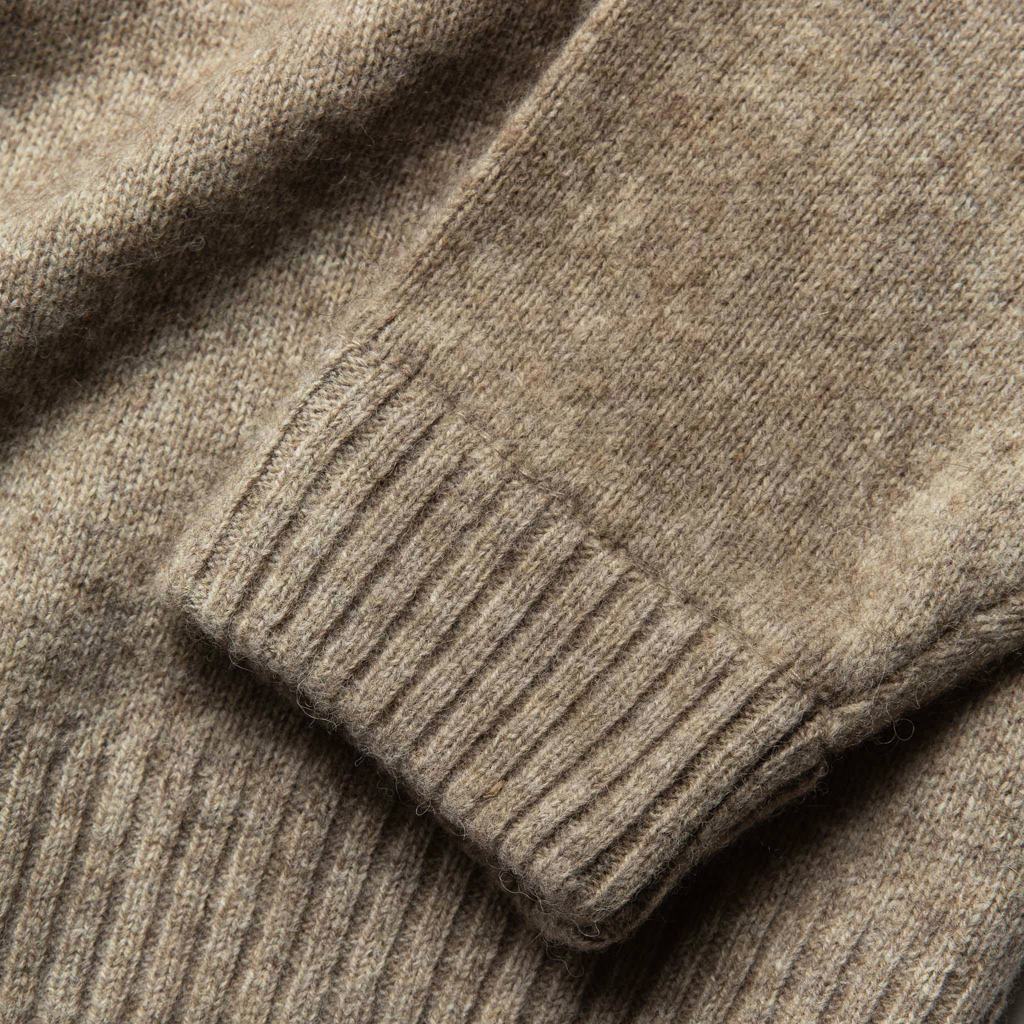 The Lodge Sweater in Heather Oat - Image 7